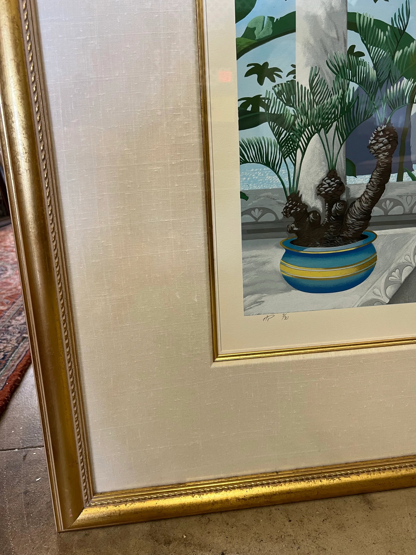 Vintage Colorful Large Framed Art Ap Signed John Kiraly - 6