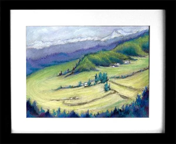 Original Pastel Landscape Painting, the Valley by Kathleen Ney - 4