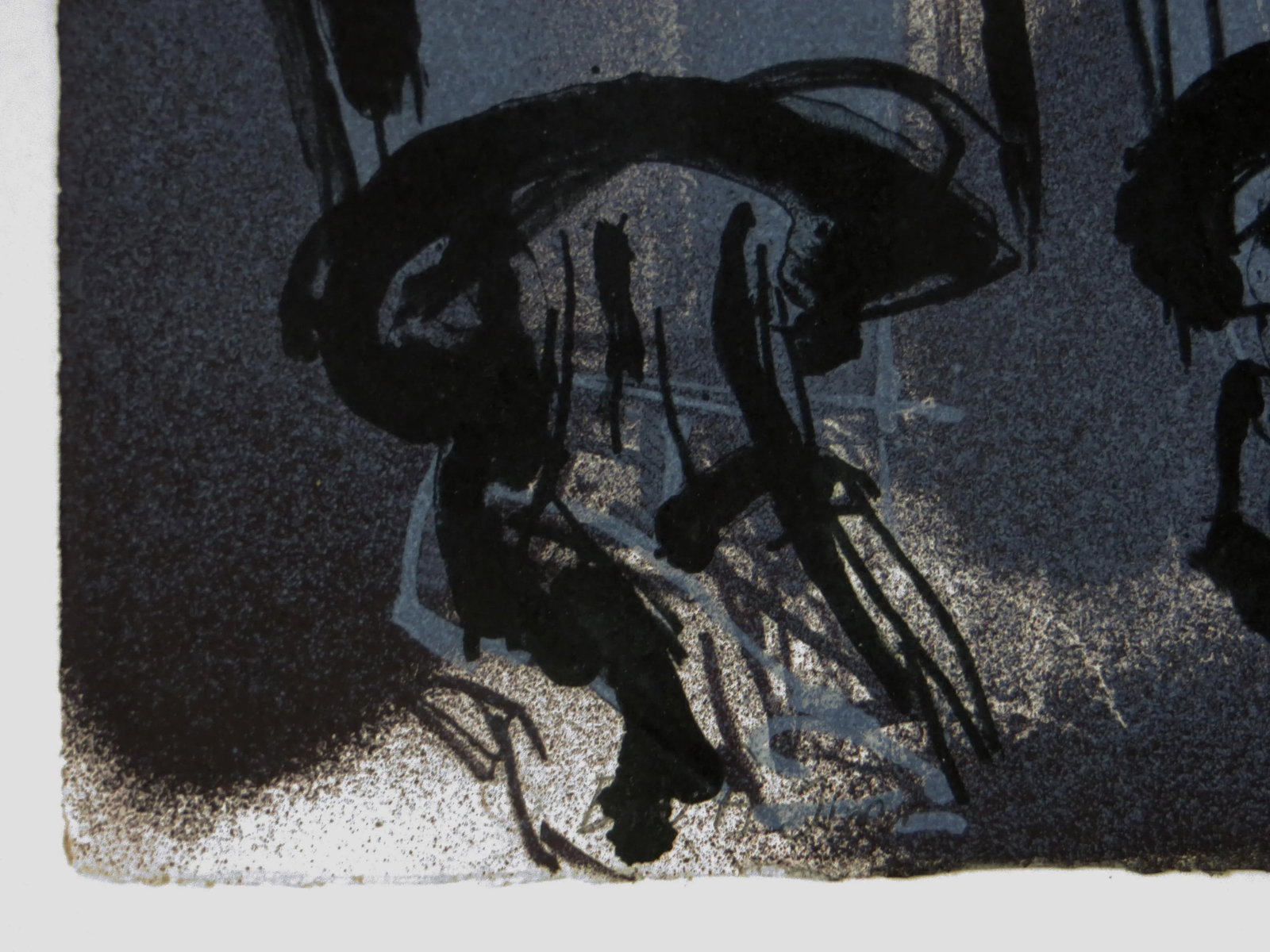 Lester Johnson Frontal Street Scene Lithograph - 3