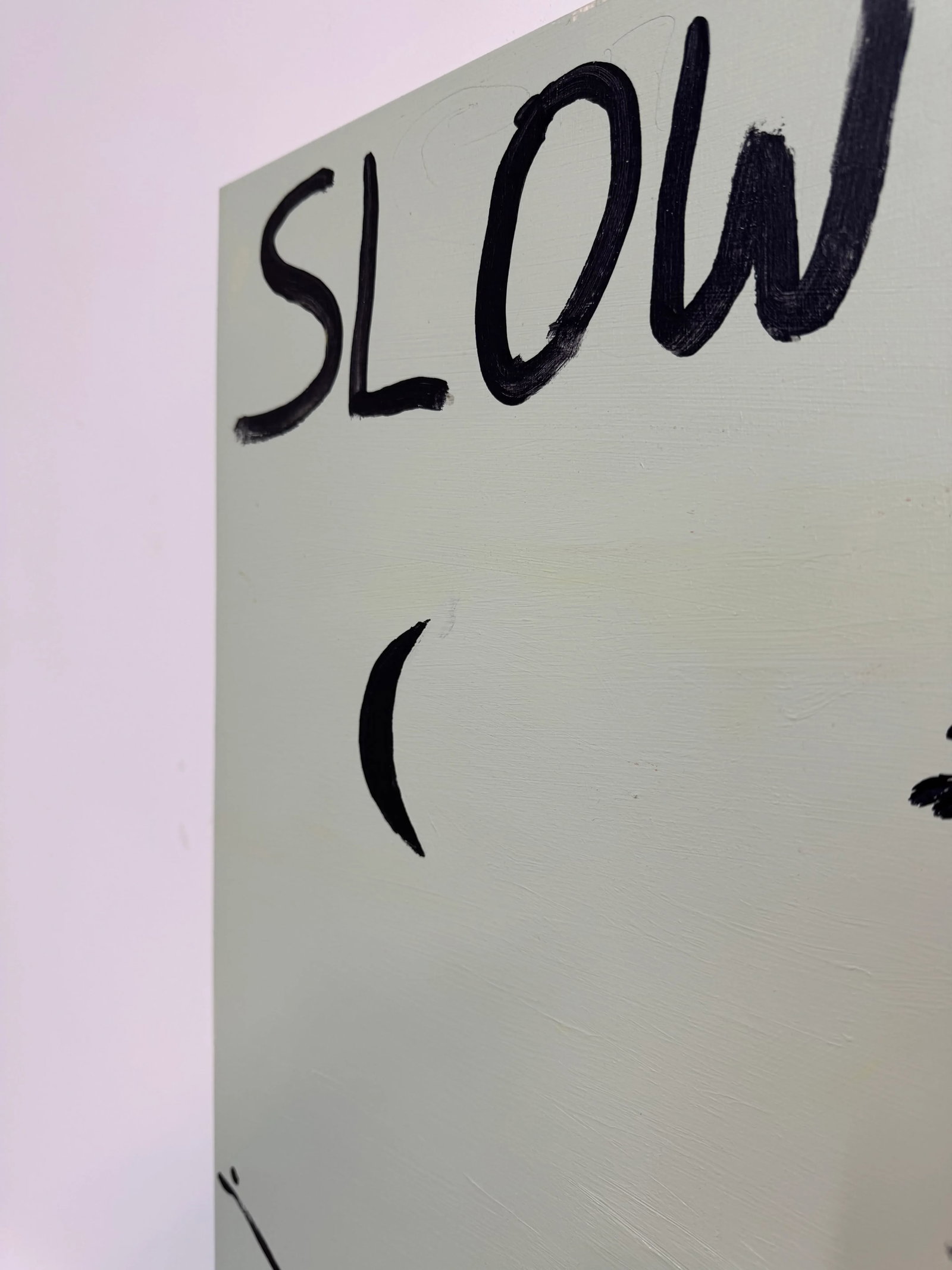 Slow Down, Contemporary Landscape Painting With Text by Matt Higgins - 8