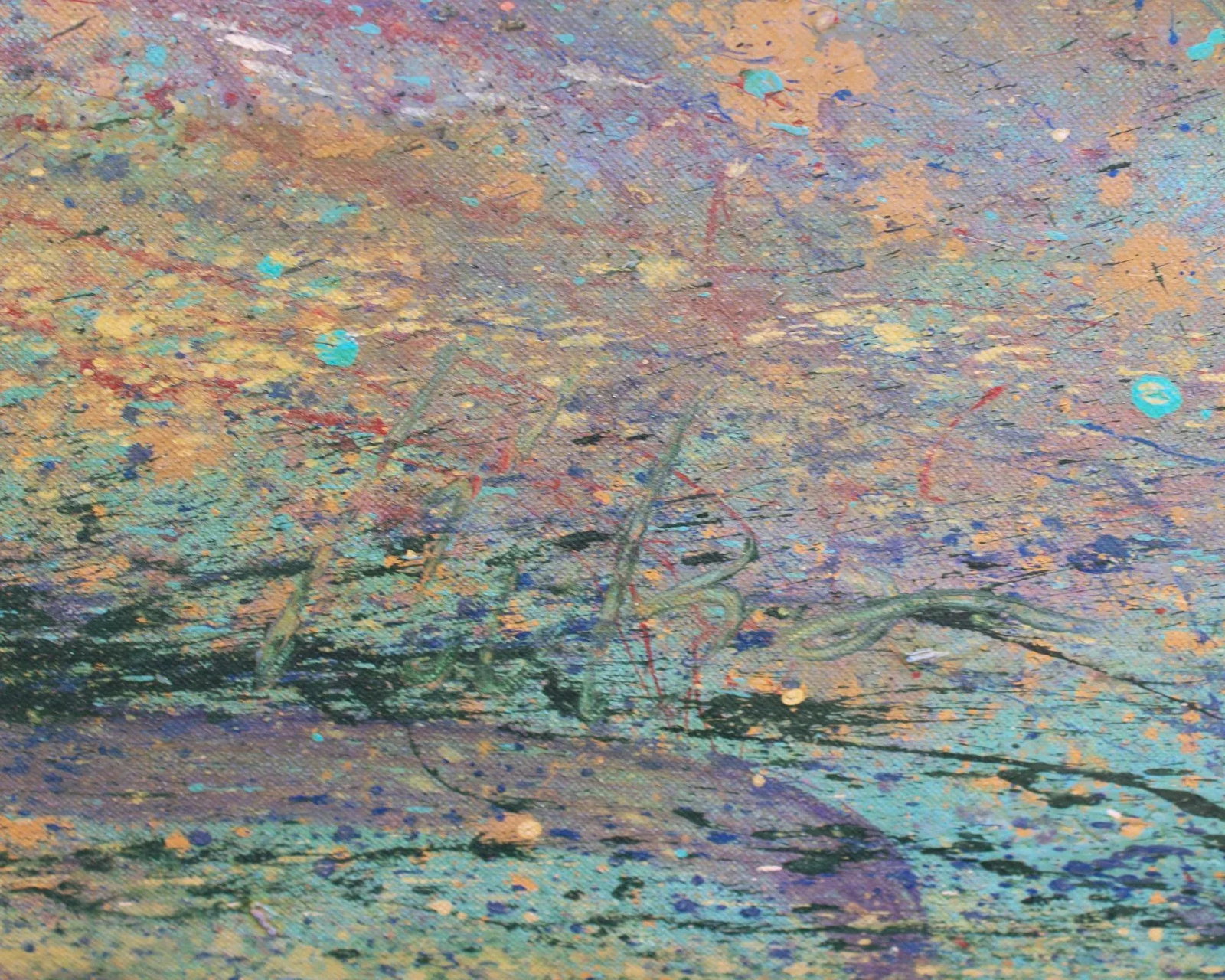 1980s Acrylic on Canvas Landscape Painting by Harry Hilson - 4