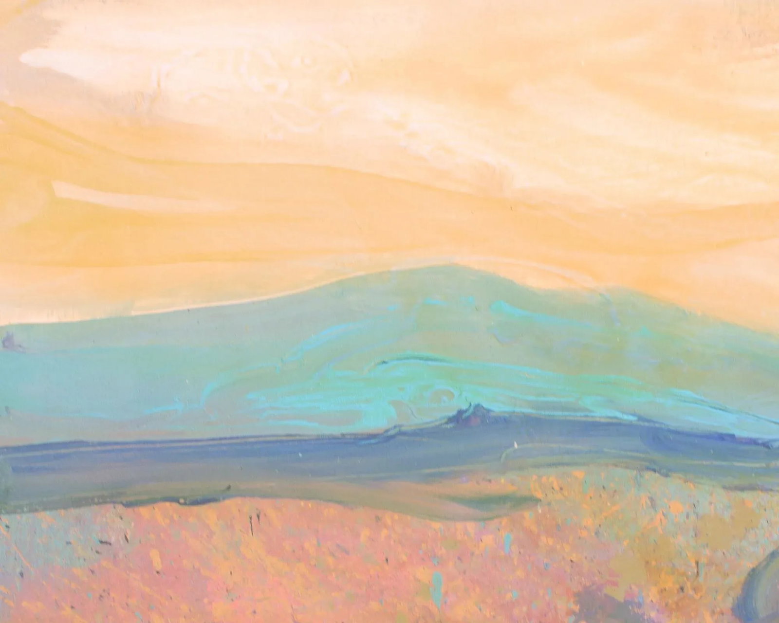 1980s Acrylic on Canvas Landscape Painting by Harry Hilson - 5