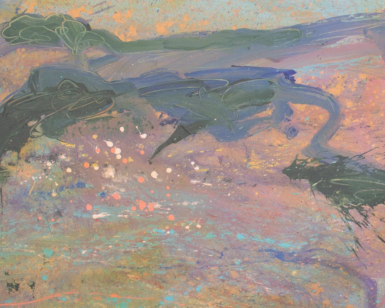 1980s Acrylic on Canvas Landscape Painting by Harry Hilson - 7
