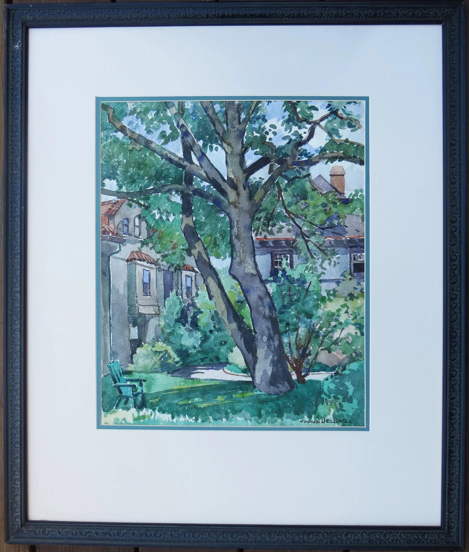 Julius M Delbos Watercolor Painting - 2