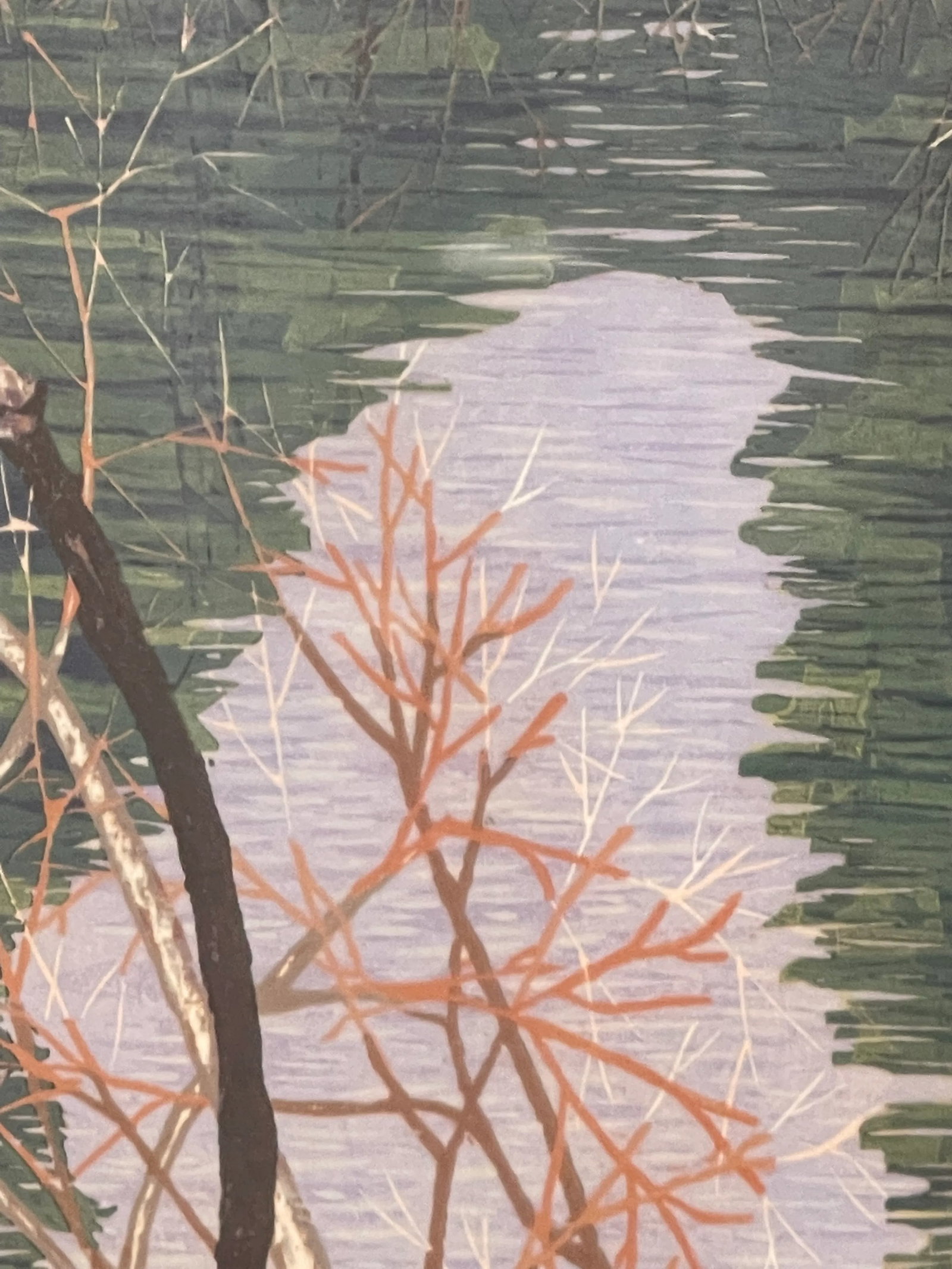 1980s Gordon Mortensen "April in Tahoe" Signed & Numbered Fine Art Woodcut Framed - 5