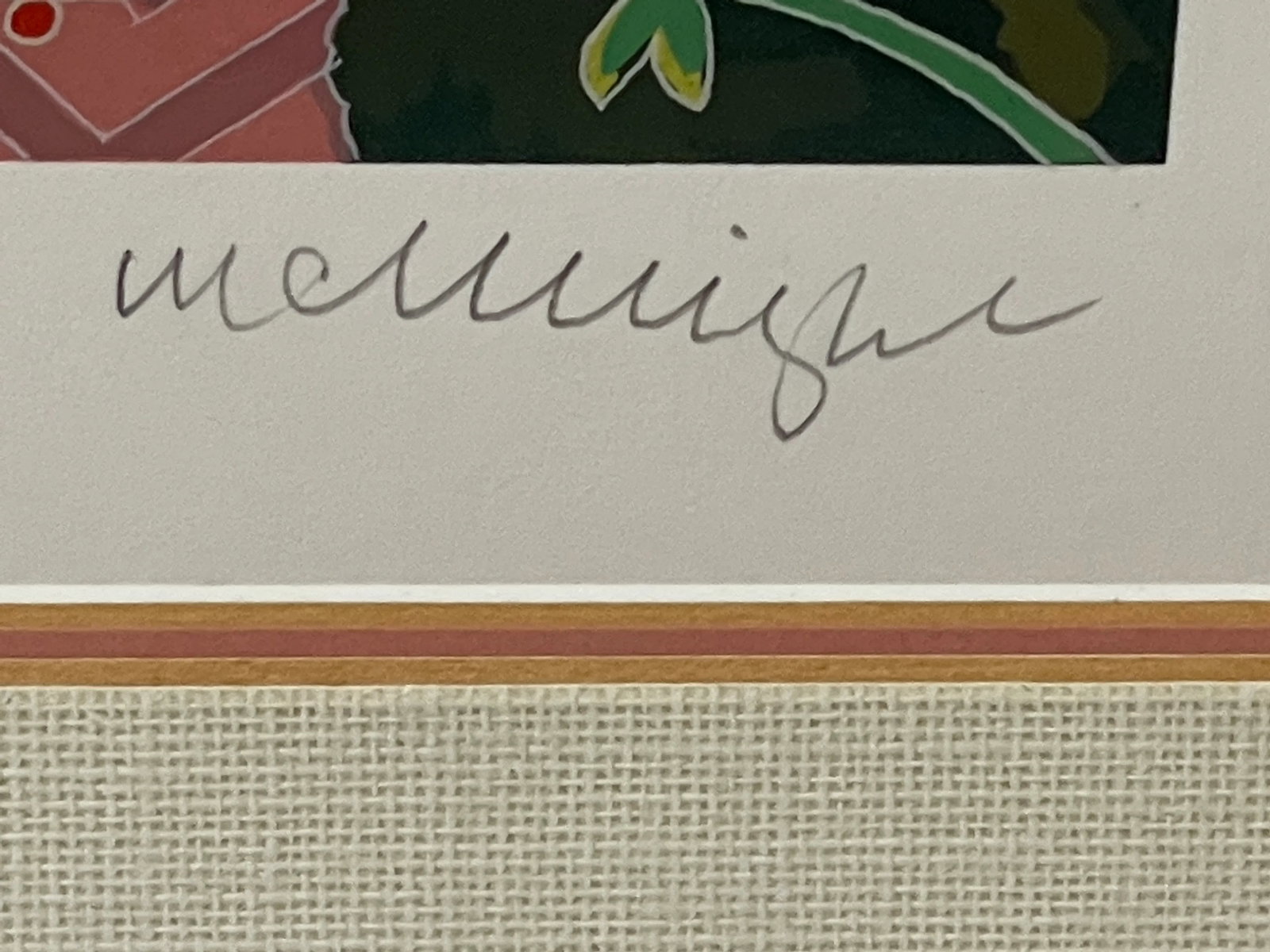 Late 20th Century Rare Thomas McKnight Serigraph on Canvas Limited Hard to Find - Numbered & Signed - 11
