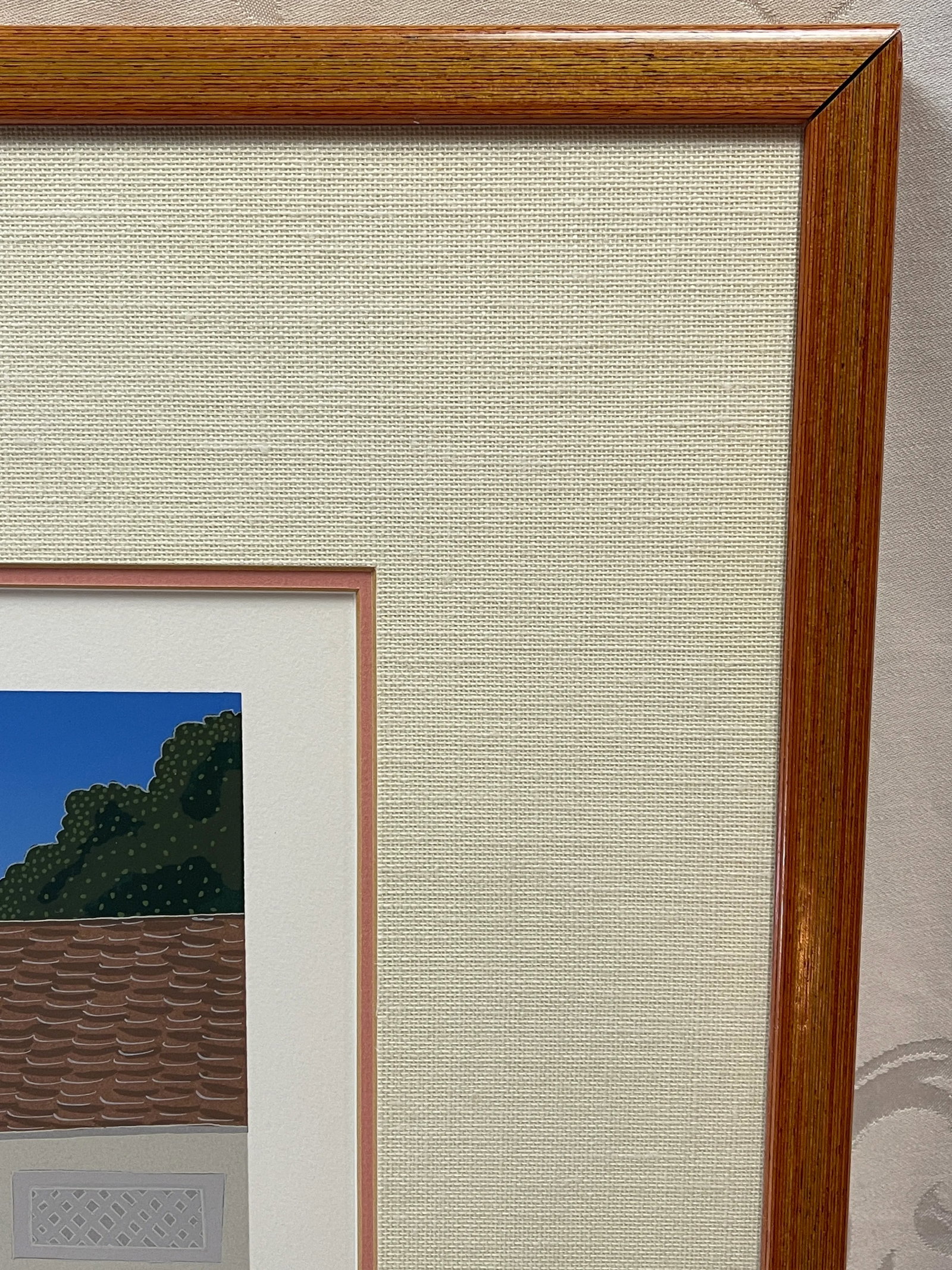 Late 20th Century Rare Thomas McKnight Serigraph on Canvas Limited Hard to Find - Numbered & Signed - 9