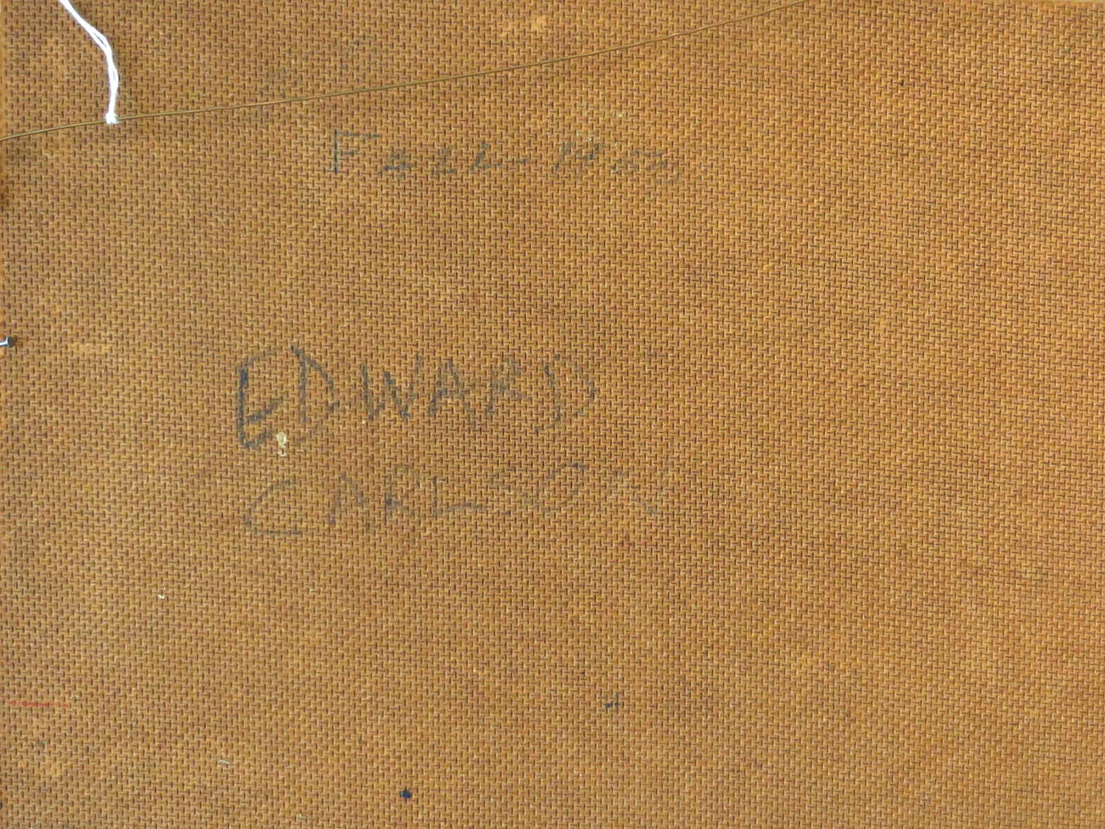 Regionalist Oil on Masonite, Signed Edward Carlson - 6