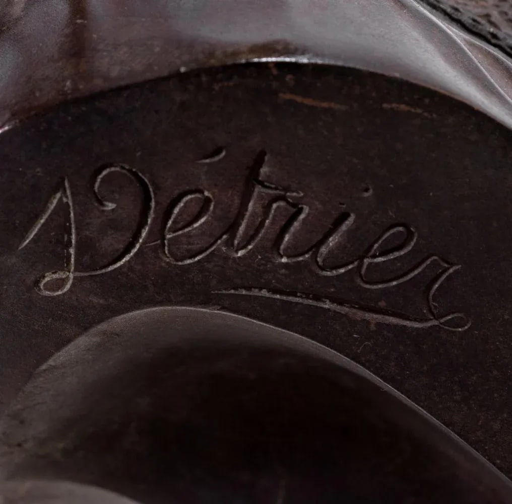 Pierre Louis Detrier Bronze Bust of a Woman - 5