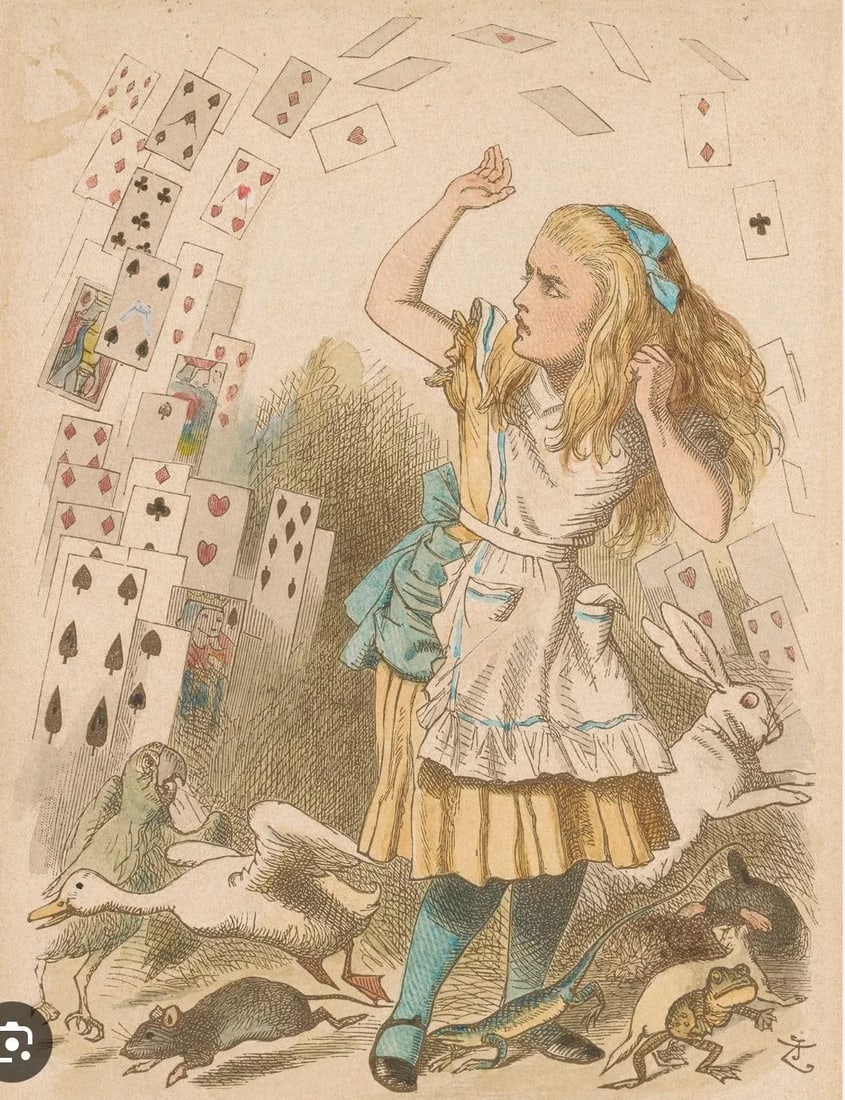 Alice in Wonderland Portrait, Oil Painting, Circa 1800s - 2