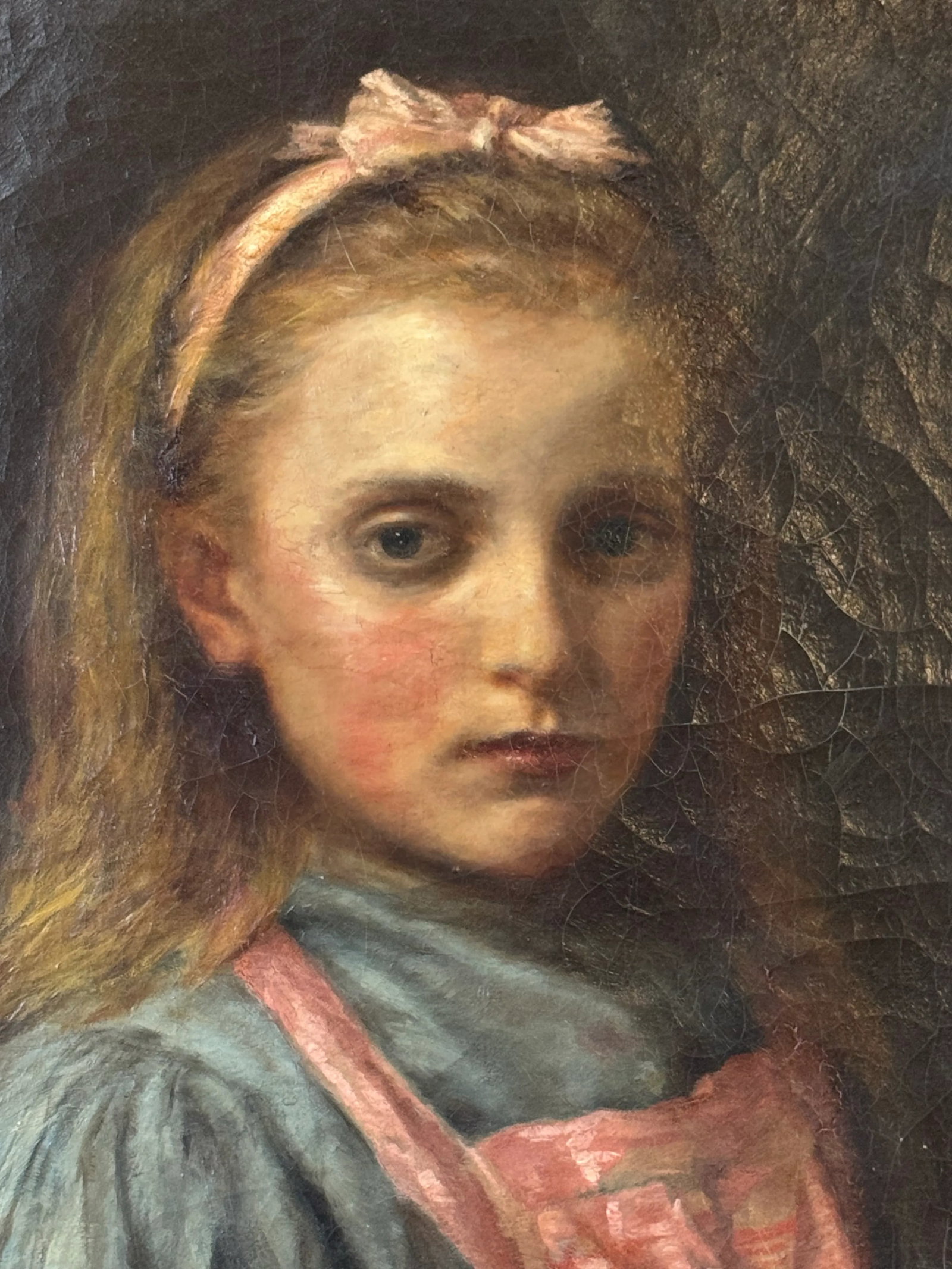Alice in Wonderland Portrait, Oil Painting, Circa 1800s - 5
