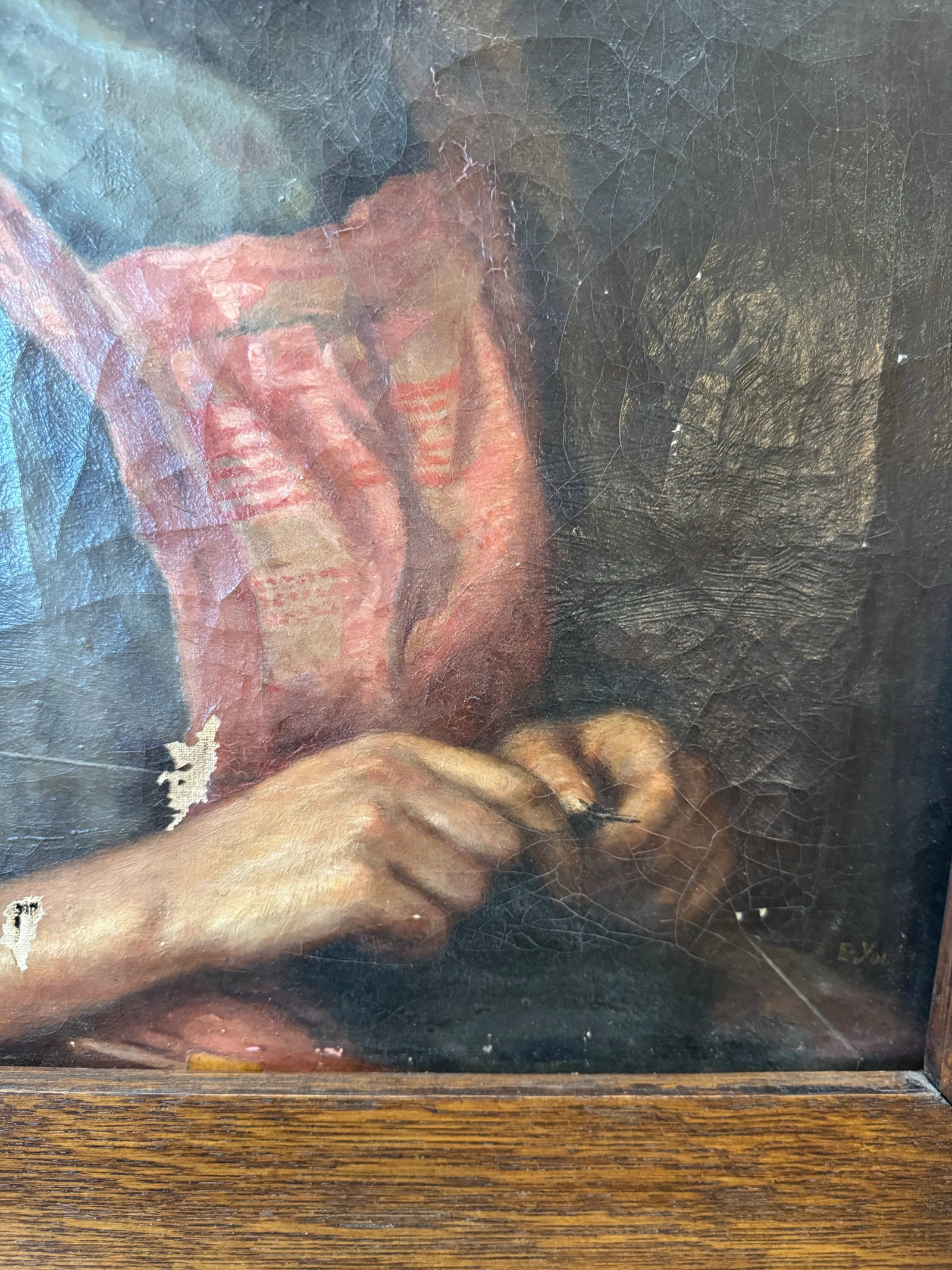 Alice in Wonderland Portrait, Oil Painting, Circa 1800s - 8