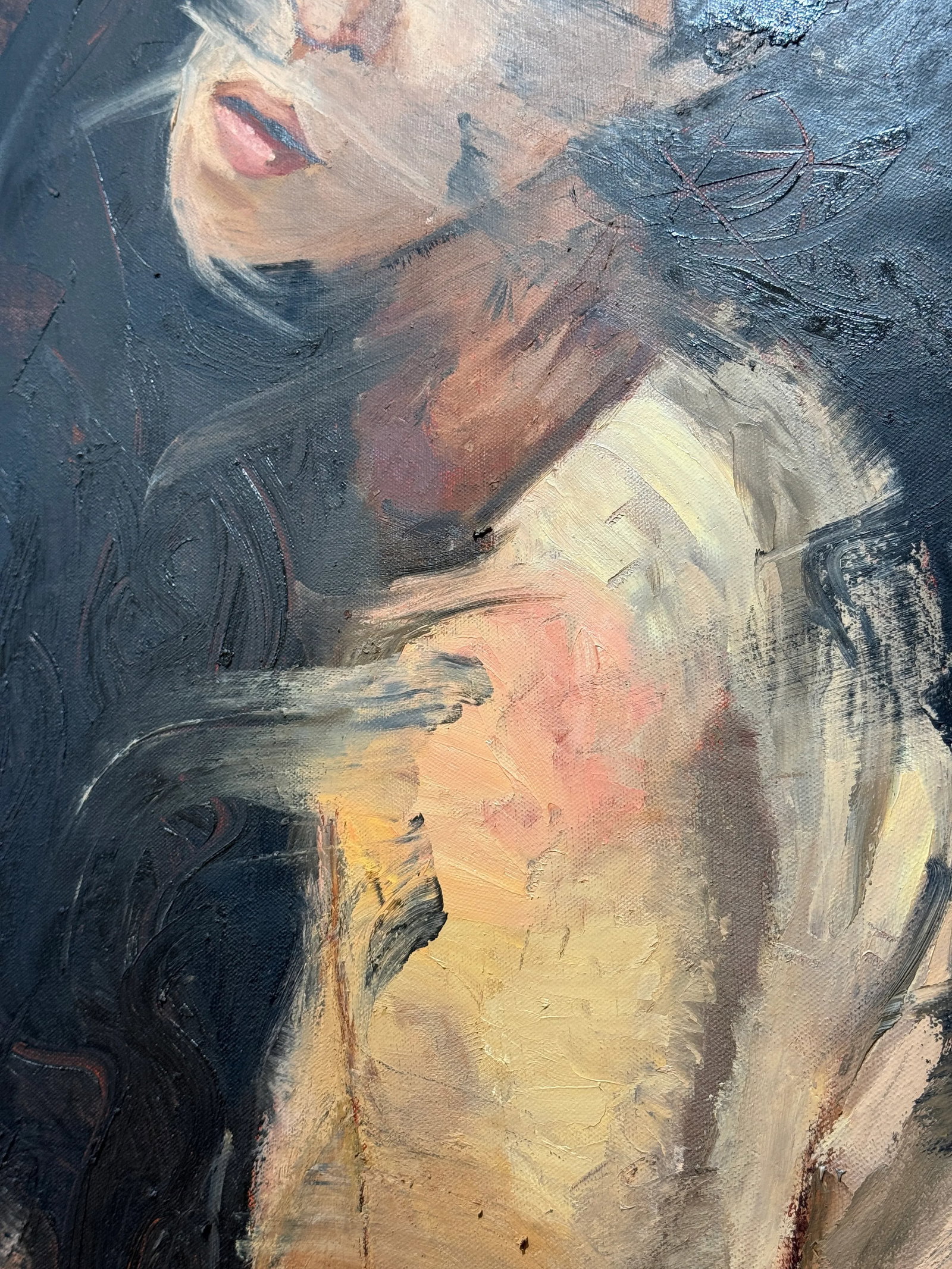 Expressive Portrait of a Woman in Oil - 7