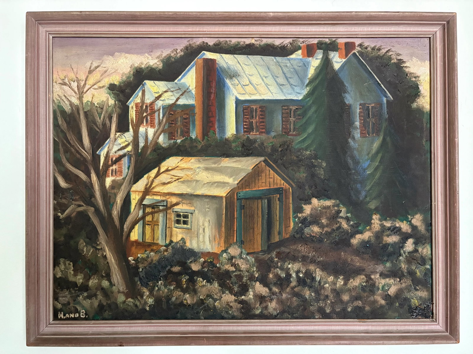 1950s Vintage Painting - Charles Burchfield Style - 10