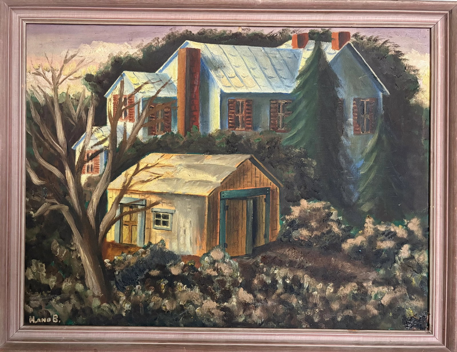 1950s Vintage Painting - Charles Burchfield Style - 2