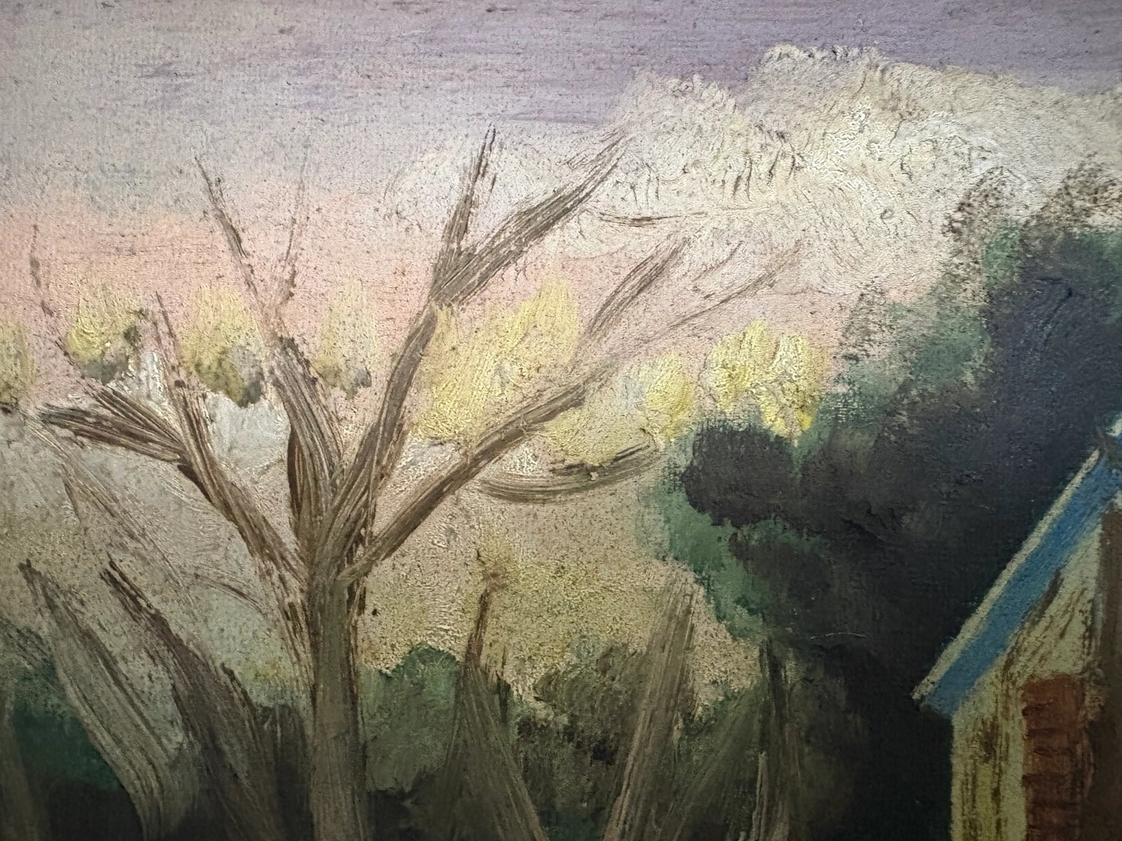 1950s Vintage Painting - Charles Burchfield Style - 7