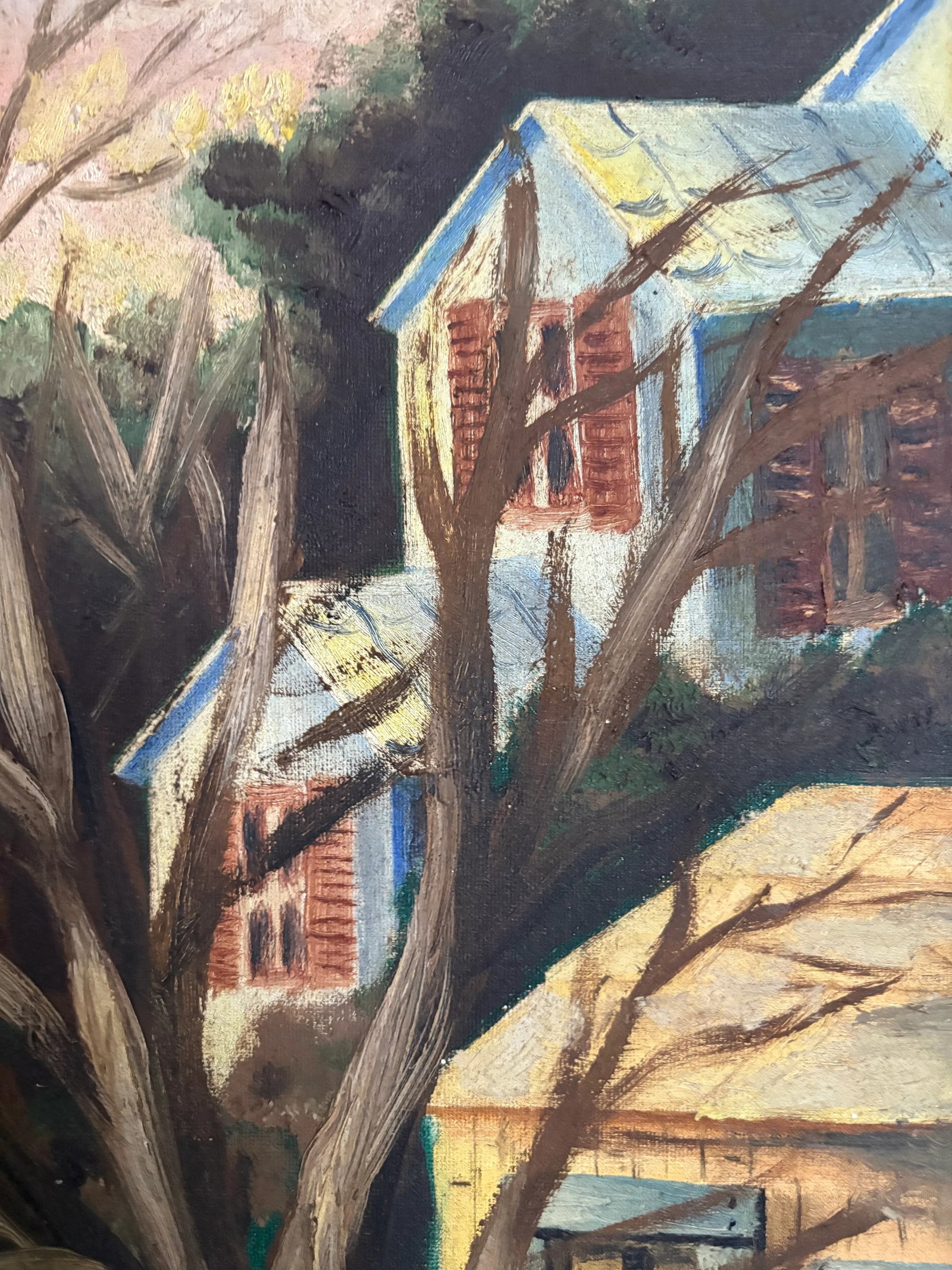 1950s Vintage Painting - Charles Burchfield Style - 9