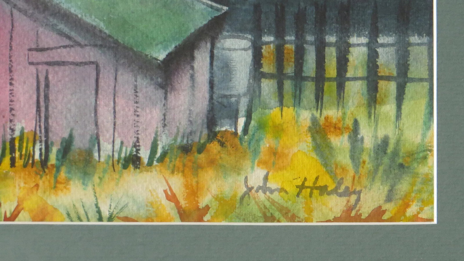 Early Modern California Watercolor Painting, Attributed to John Haley - 5