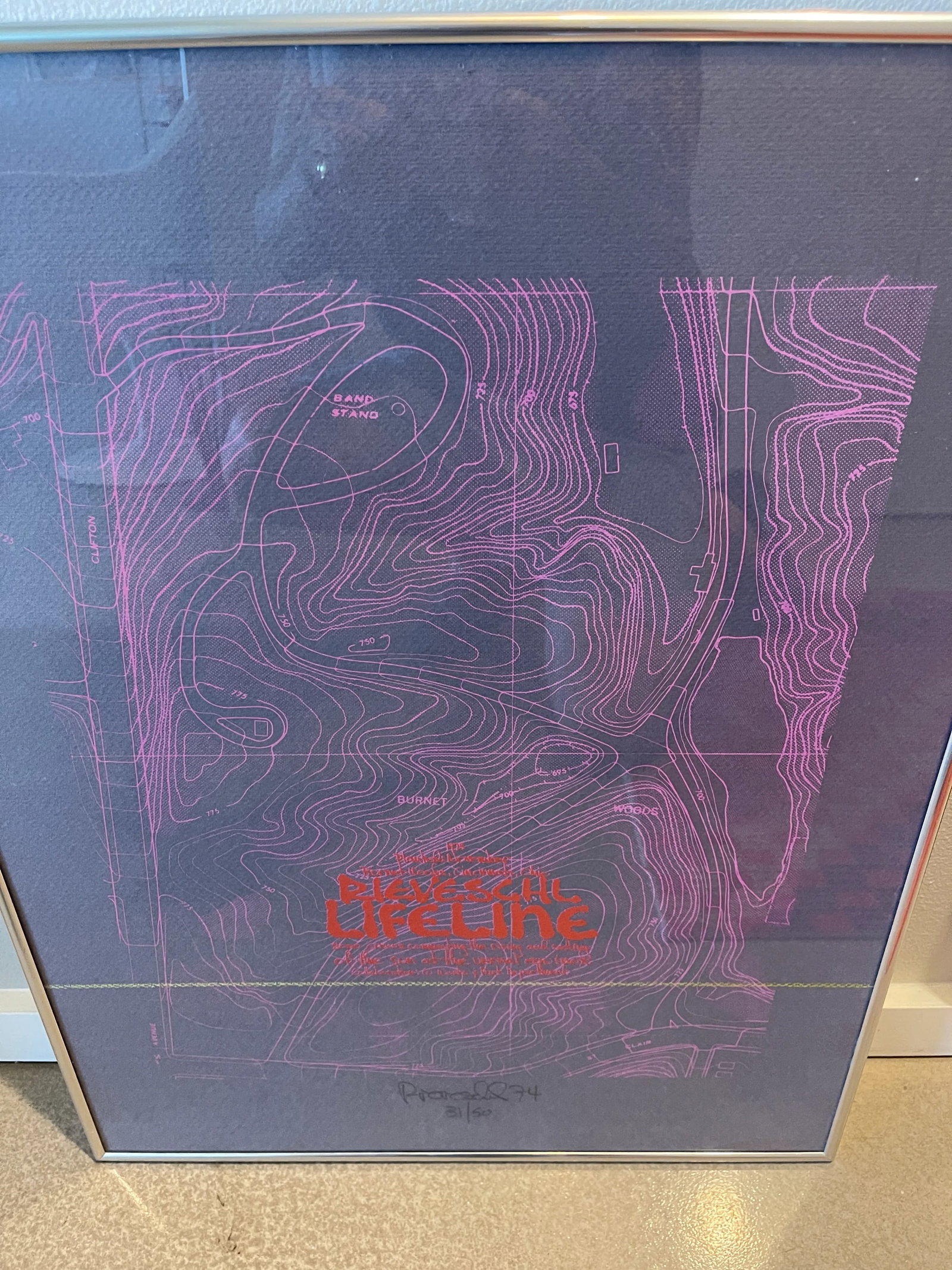 1970s 73 Gary Rieveschl Signed Numbered Lithograph Lifeline Ohio Environmental Installation Crocuses - 5