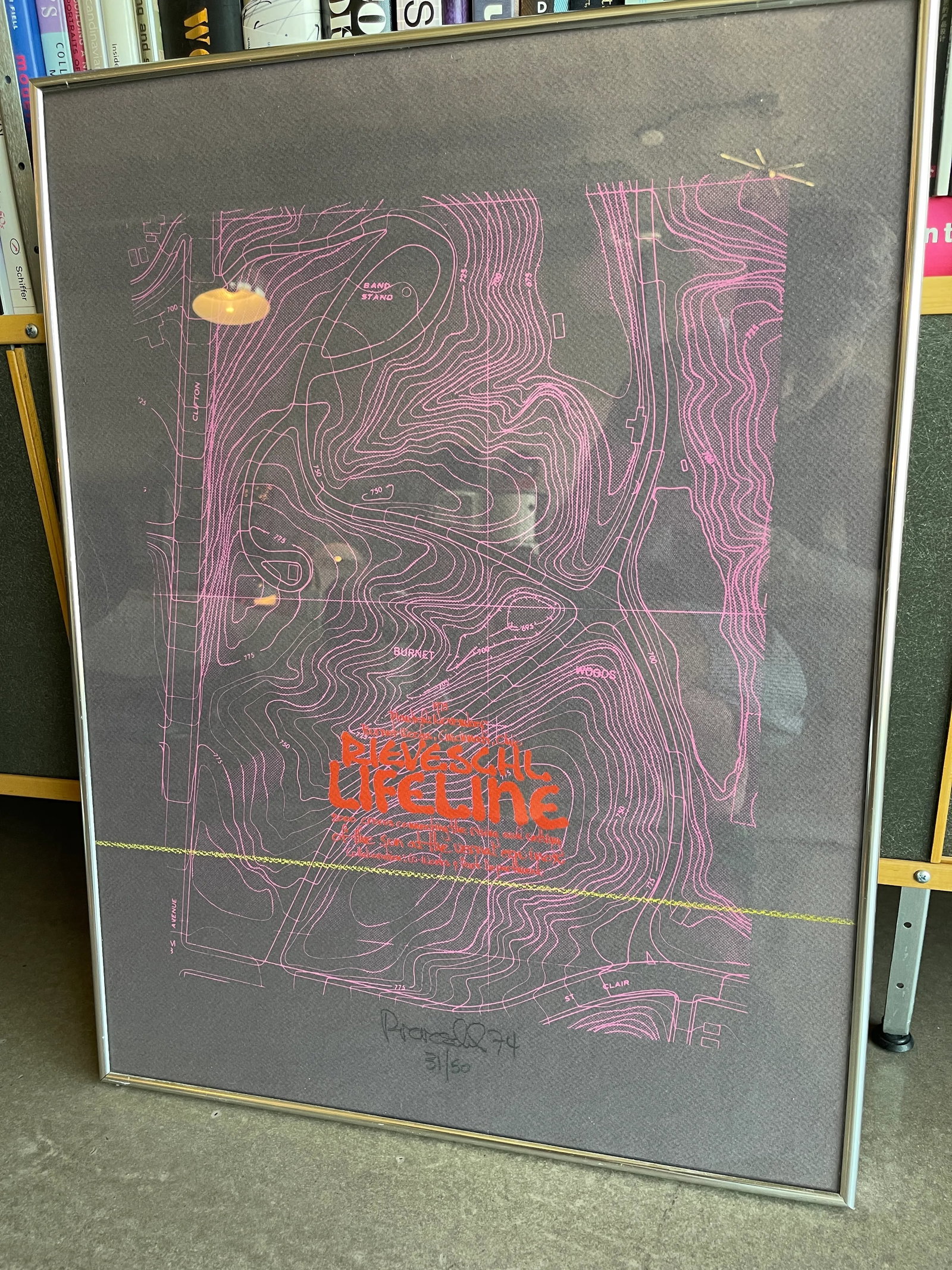 1970s 73 Gary Rieveschl Signed Numbered Lithograph Lifeline Ohio Environmental Installation Crocuses - 7