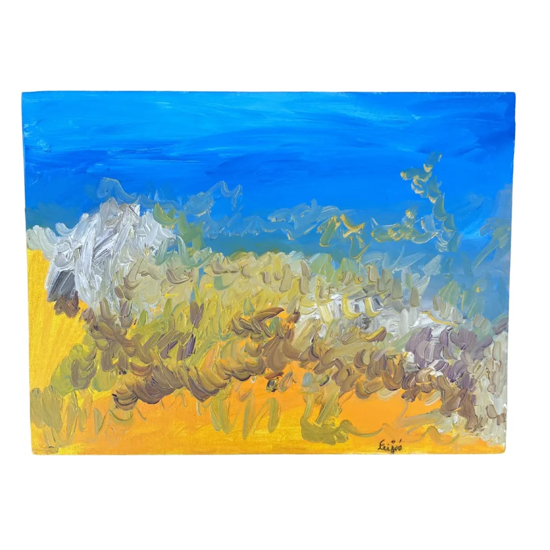 2015 Oil Painting by Tiago Feijoo: "Paisagens Musical", Signed - 2