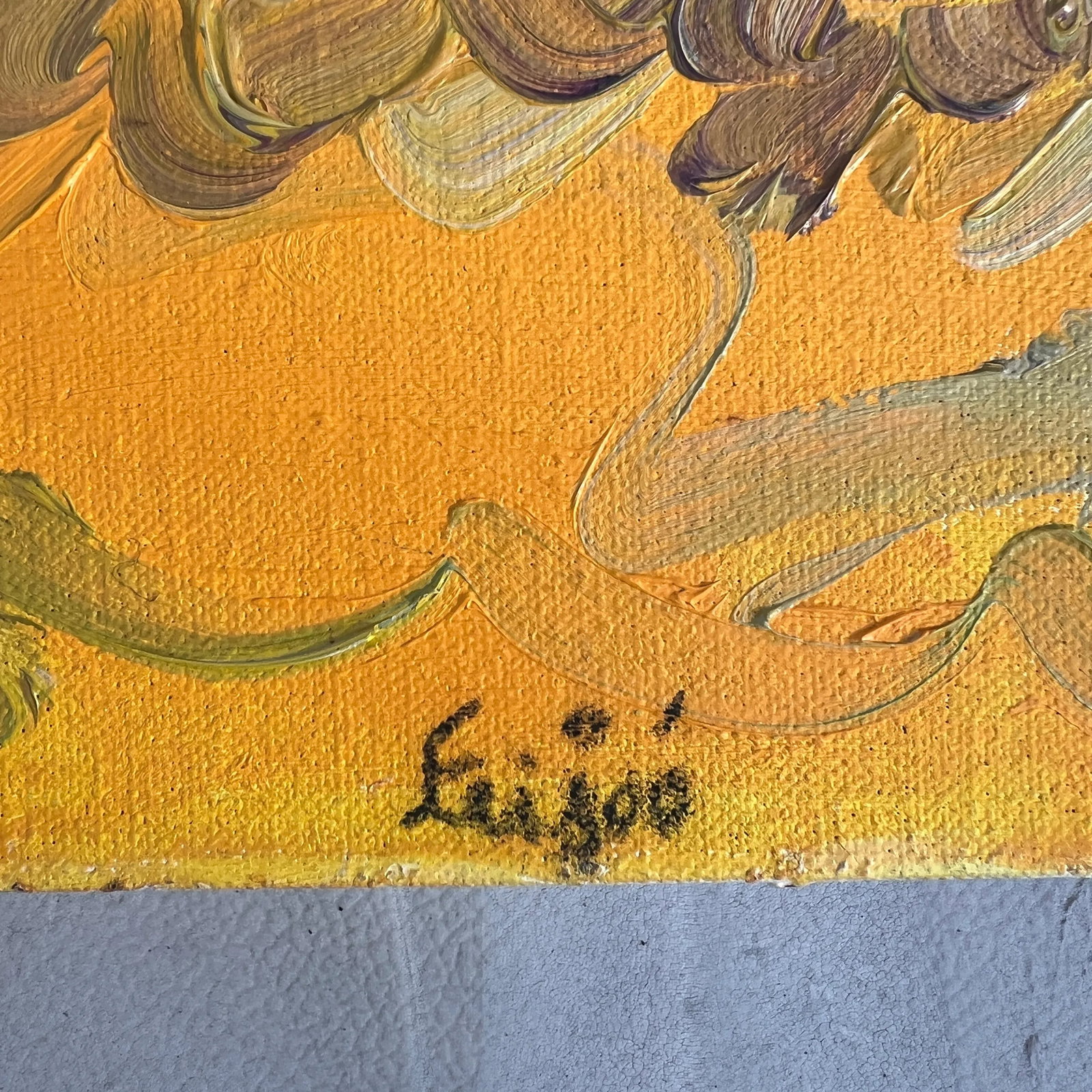 2015 Oil Painting by Tiago Feijoo: "Paisagens Musical", Signed - 8
