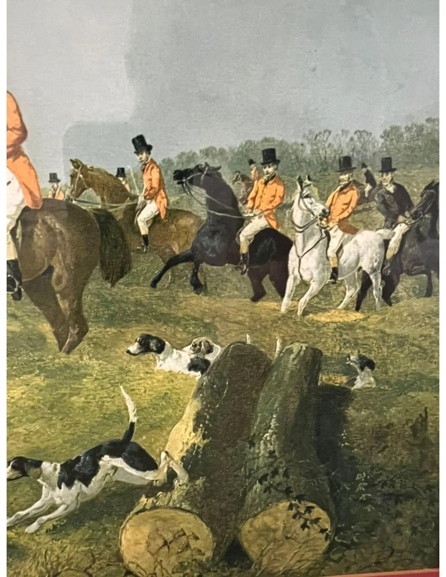 1960s Framed Vintage English Hunting Scene Signed by Jf Herring, Set of 2 - 5