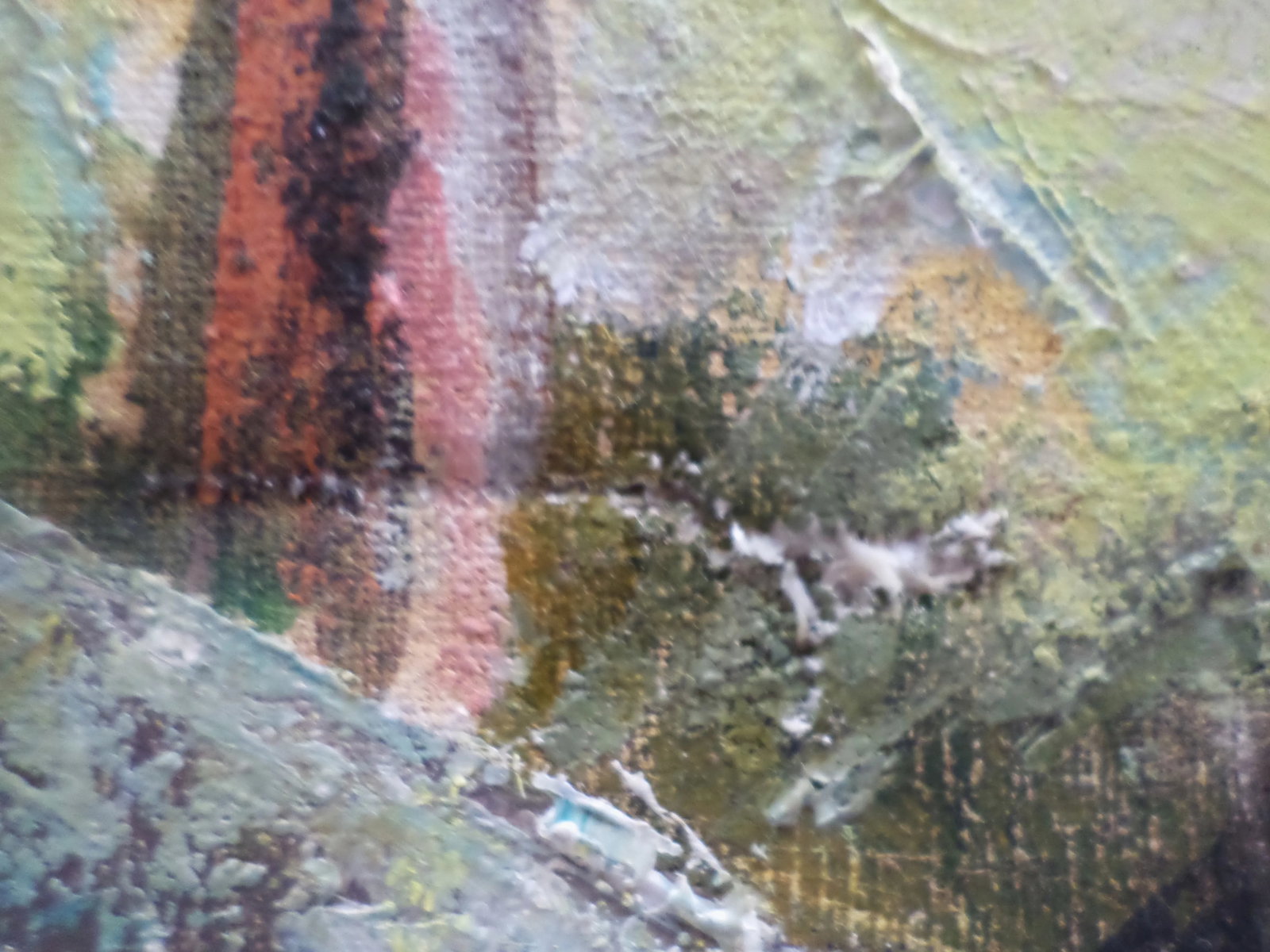 1960s Mid Century Modern Seascape Signed Impressionist Oil Painting on Canvas, Framed - 8