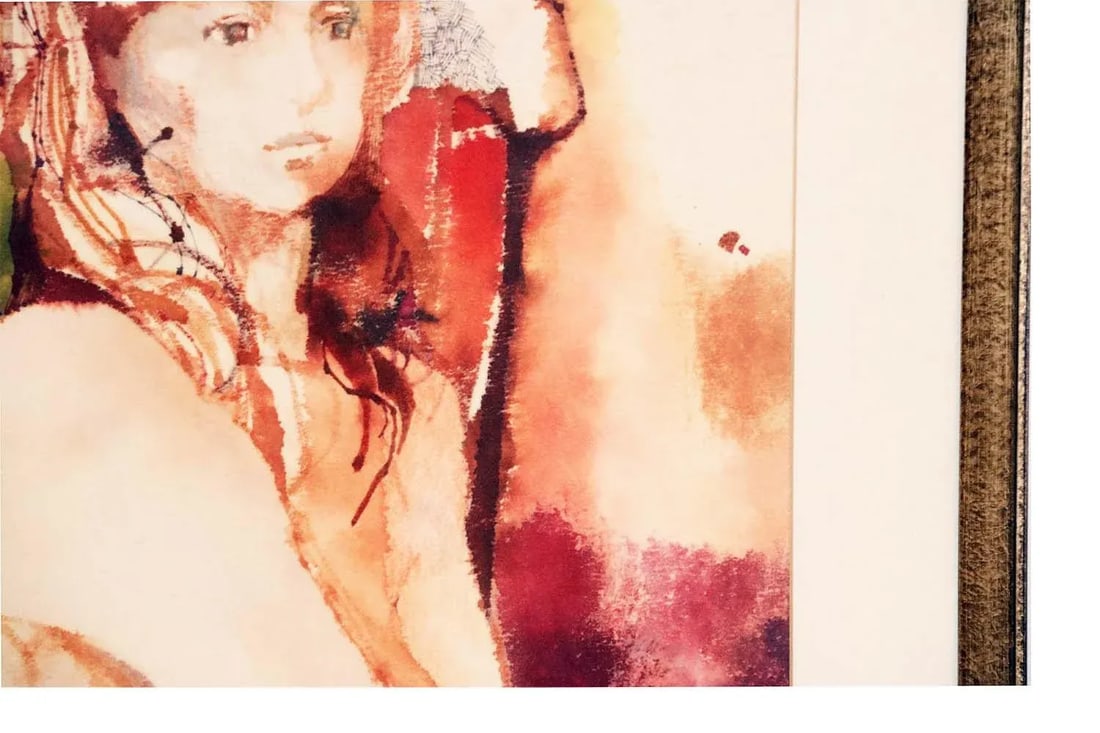 Myra Sides Copus Original Watercolor Painting Portrait of a Girl - 7
