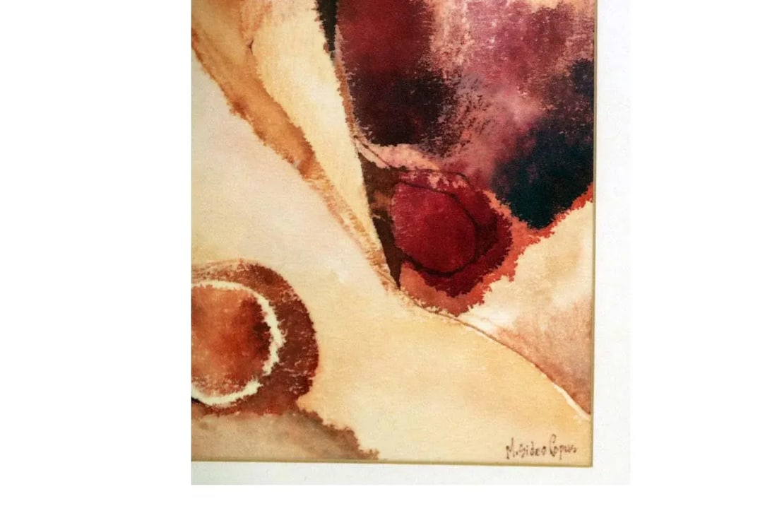 Myra Sides Copus Original Watercolor Painting Portrait of a Girl - 9