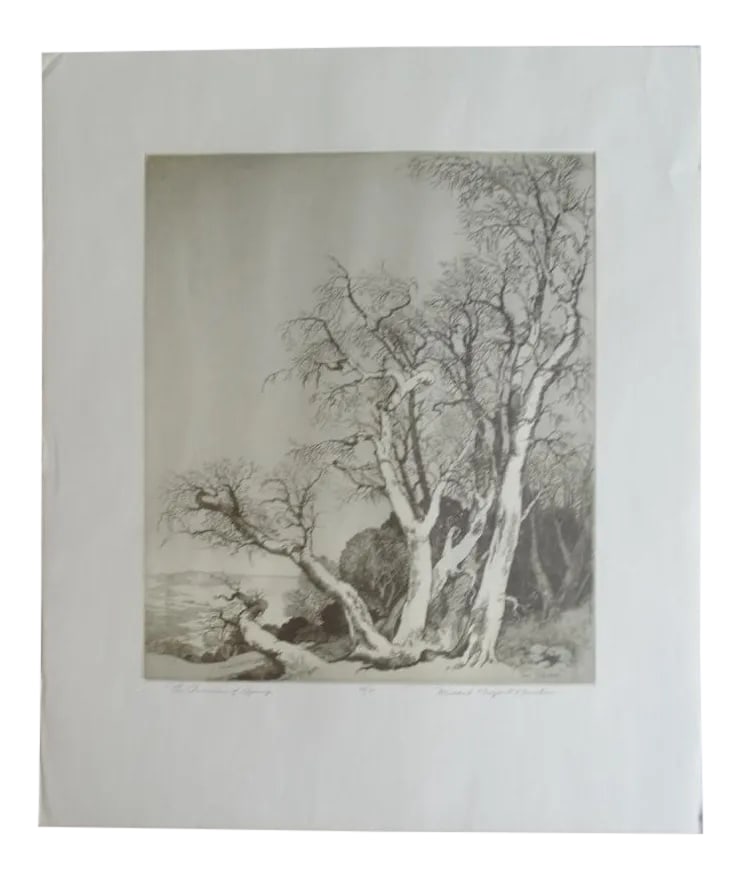 Mildred Bryant Brooks "The Promise of Spring" Etching (1 of 7)