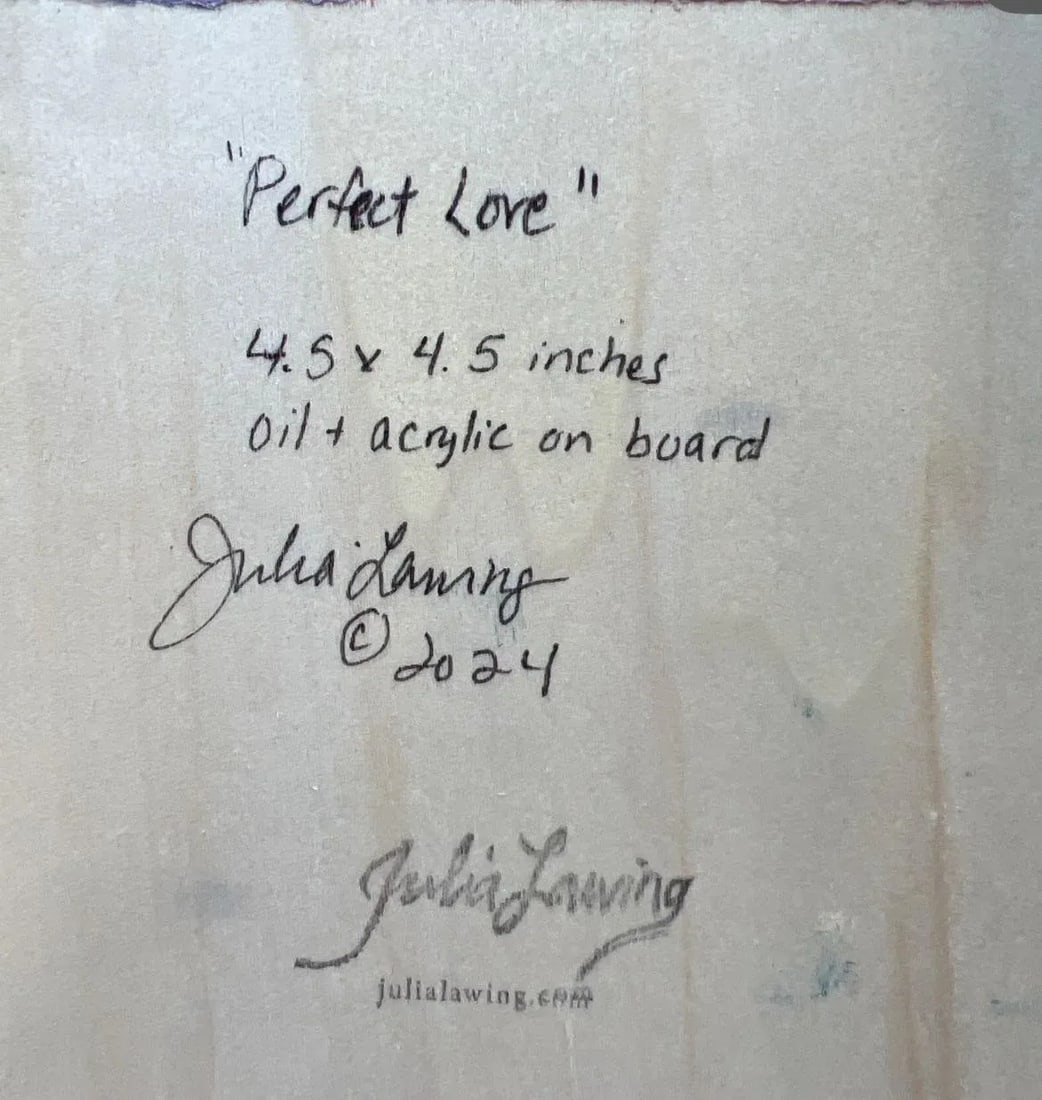 Perfect Love, Framed Original Painting by Julia Lawing - 4