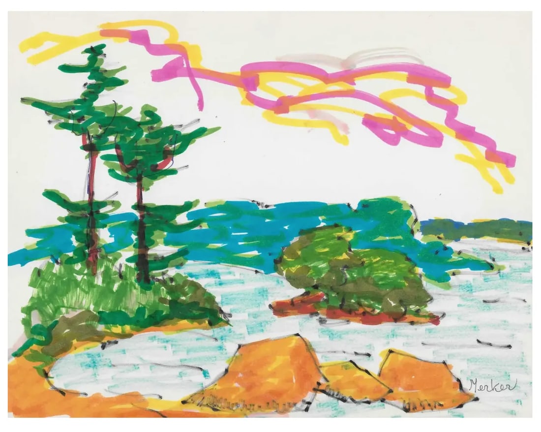 1960s Alexandra Merker New England Landscape - 2