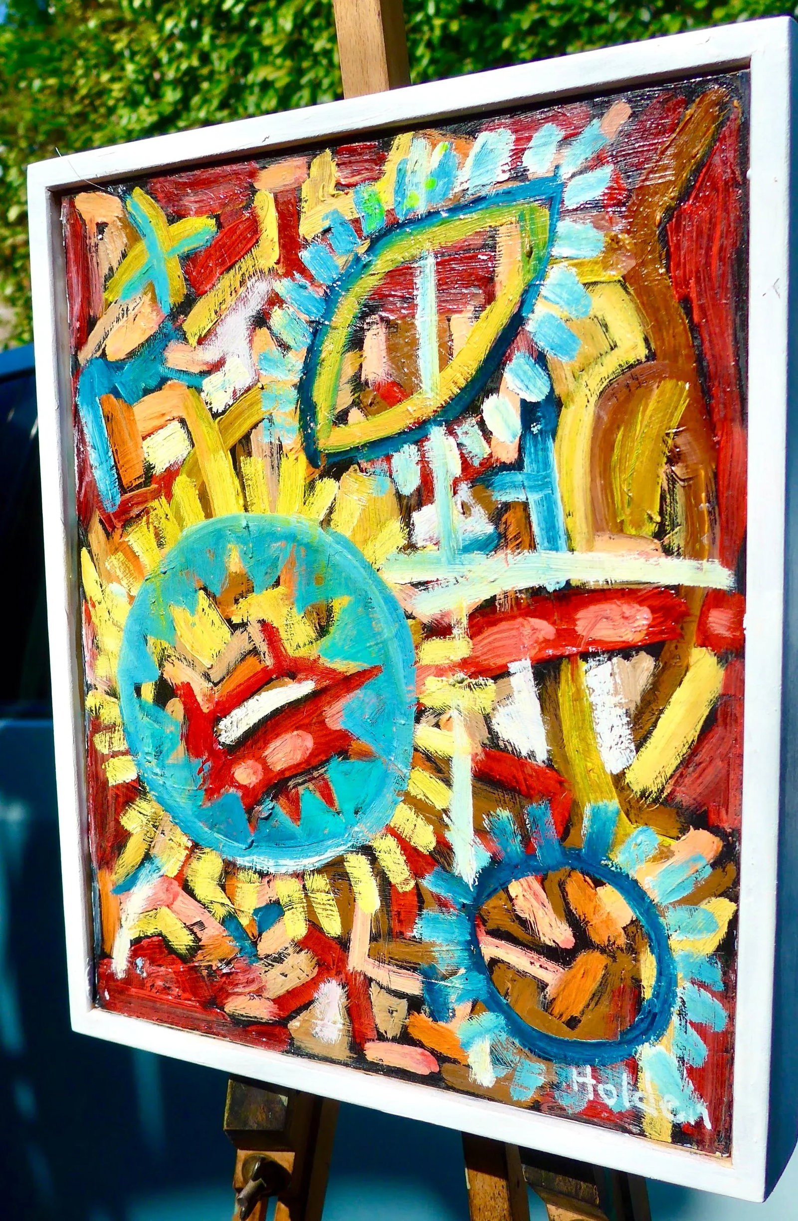 New Mexico Oil Painting in Frame - 3