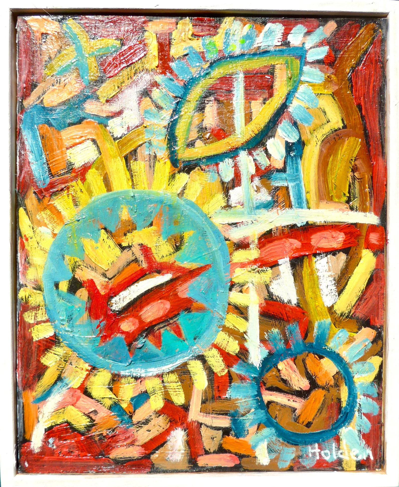 New Mexico Oil Painting in Frame - 5