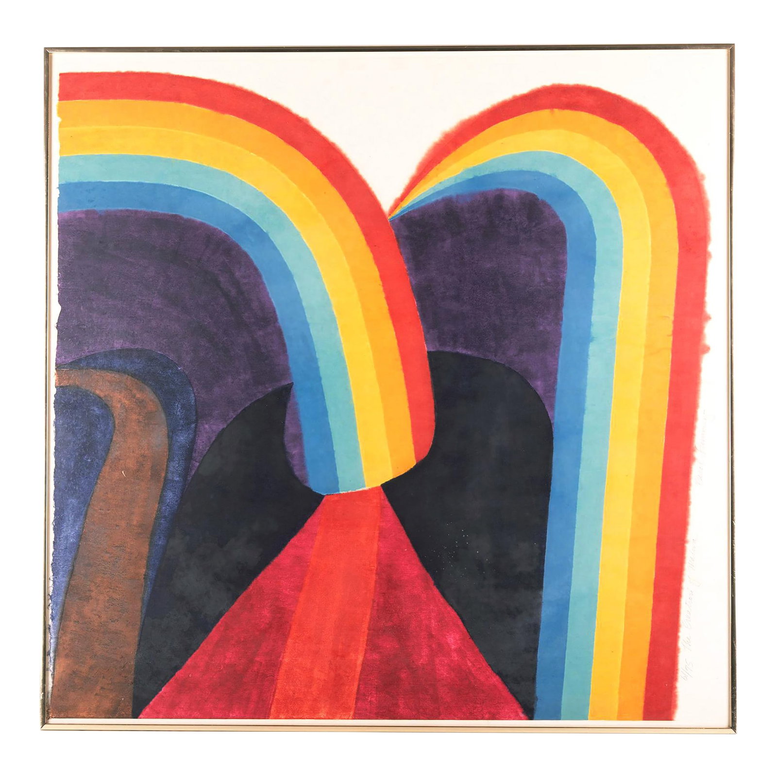 1970s Original Signed Carol Summers "The Creation of Malwa" 61/75 Ed Woodcut, Framed: Carol Summers American, (1925-2016) The Creation of Malwa 61/75 ed woodcut signed lower right in pencil, titled and edition in pencil lower right, framed Dimensions 36 1/2 x 36 1/2 inches (artwork) 38