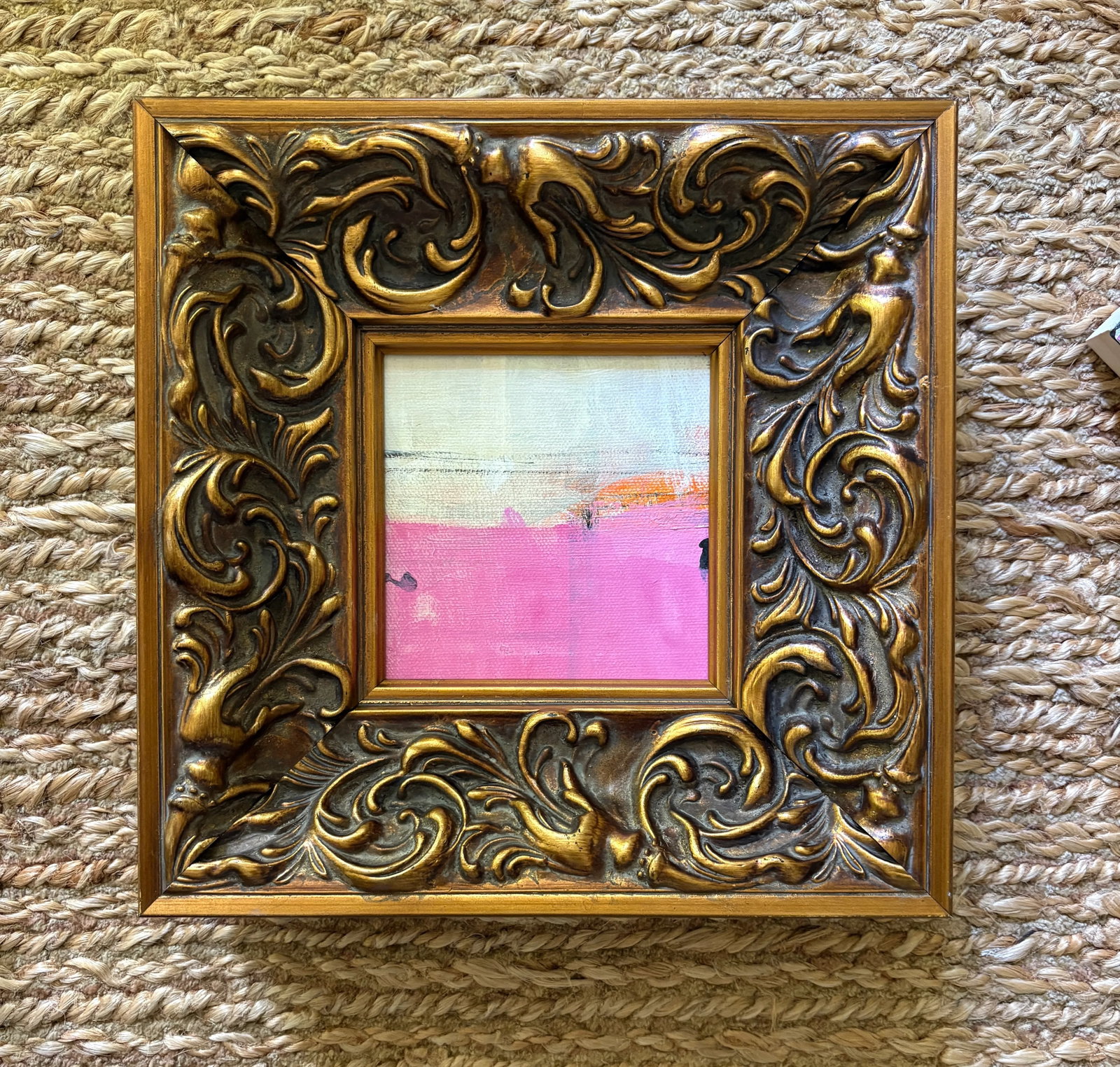 Sarah Trundle, Contemporary Abstract Framed Painting, "Level Up" - 5