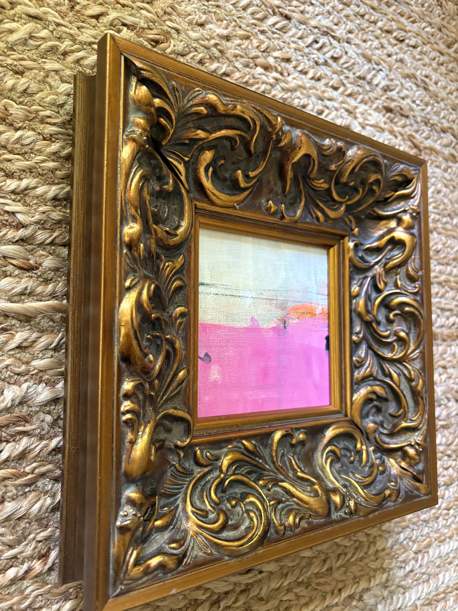 Sarah Trundle, Contemporary Abstract Framed Painting, "Level Up" - 6