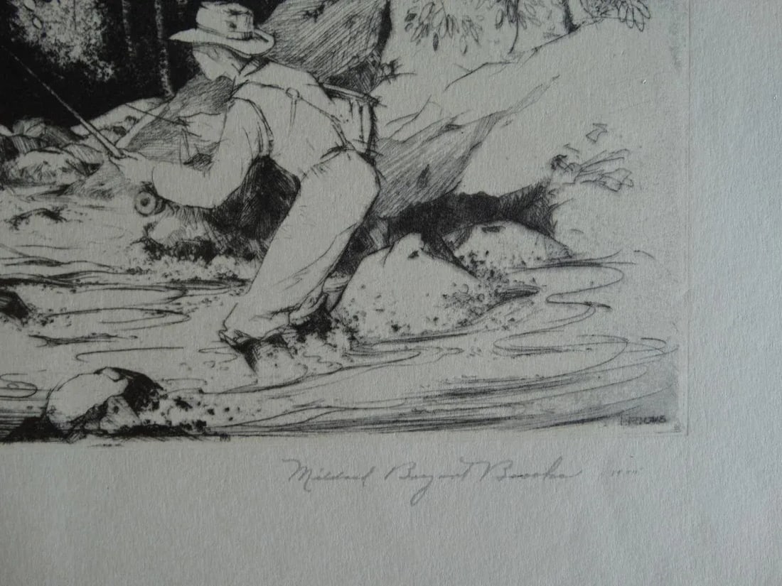 Mildred Bryant Brooks South Fork Etching - 3