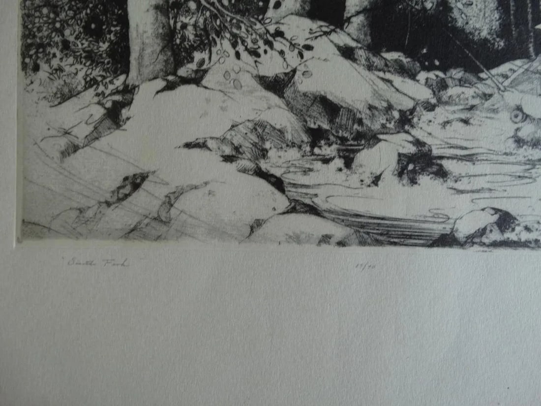 Mildred Bryant Brooks South Fork Etching - 4