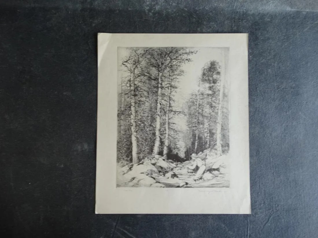 Mildred Bryant Brooks South Fork Etching - 6