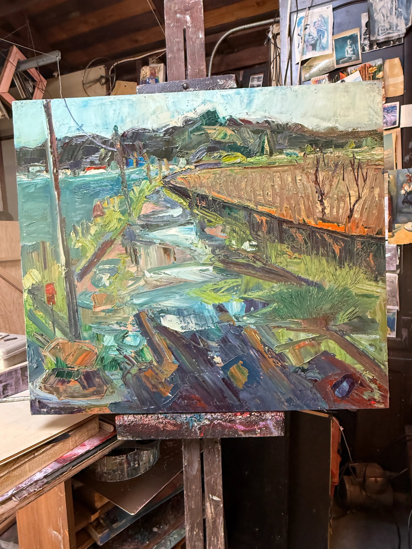Original Oil on Canvas Painting Berkeley Landscape Hartman - 3