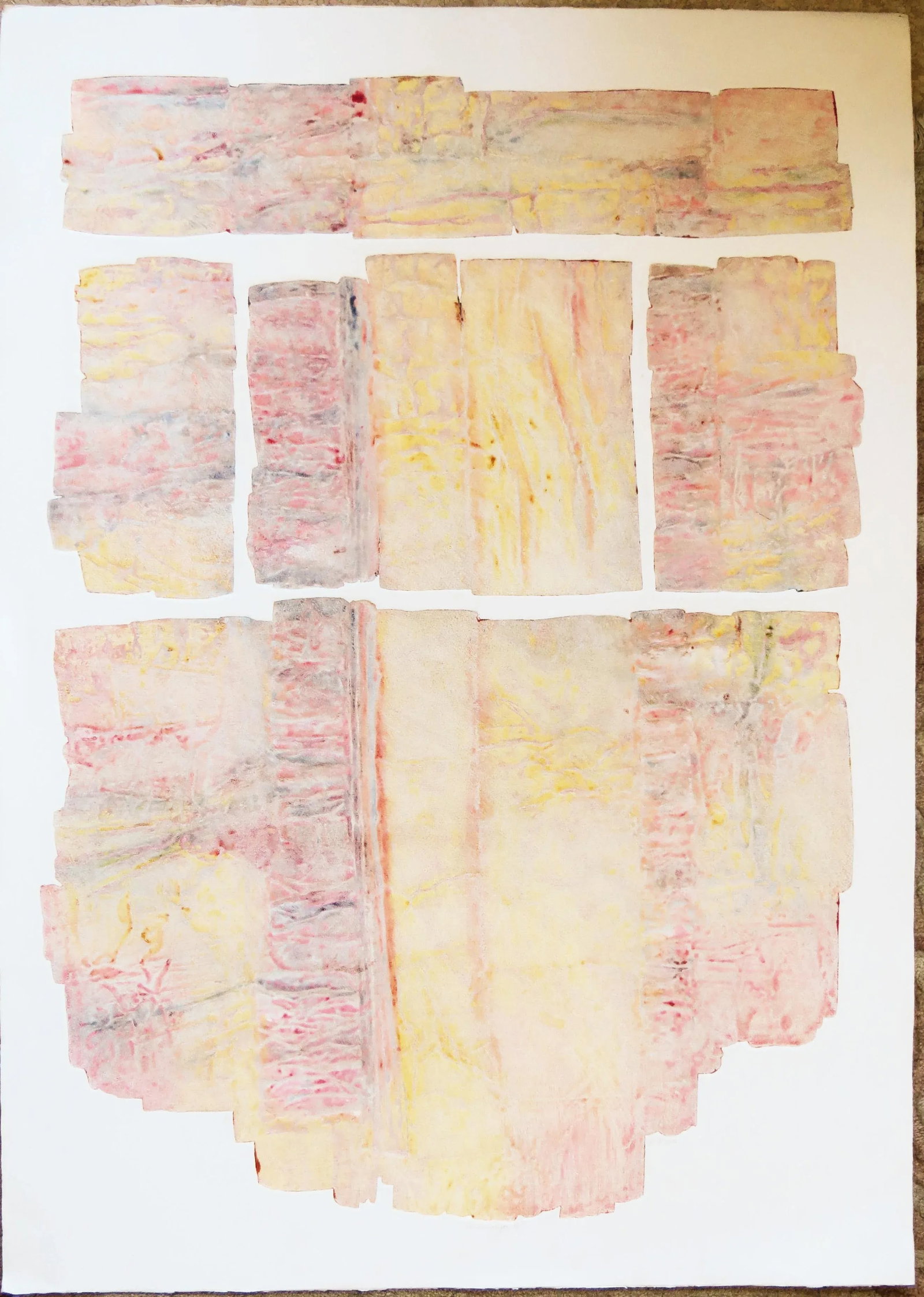 1980s "Lower Canyon IV" Minimalist Monotype by Janet Jones - 2
