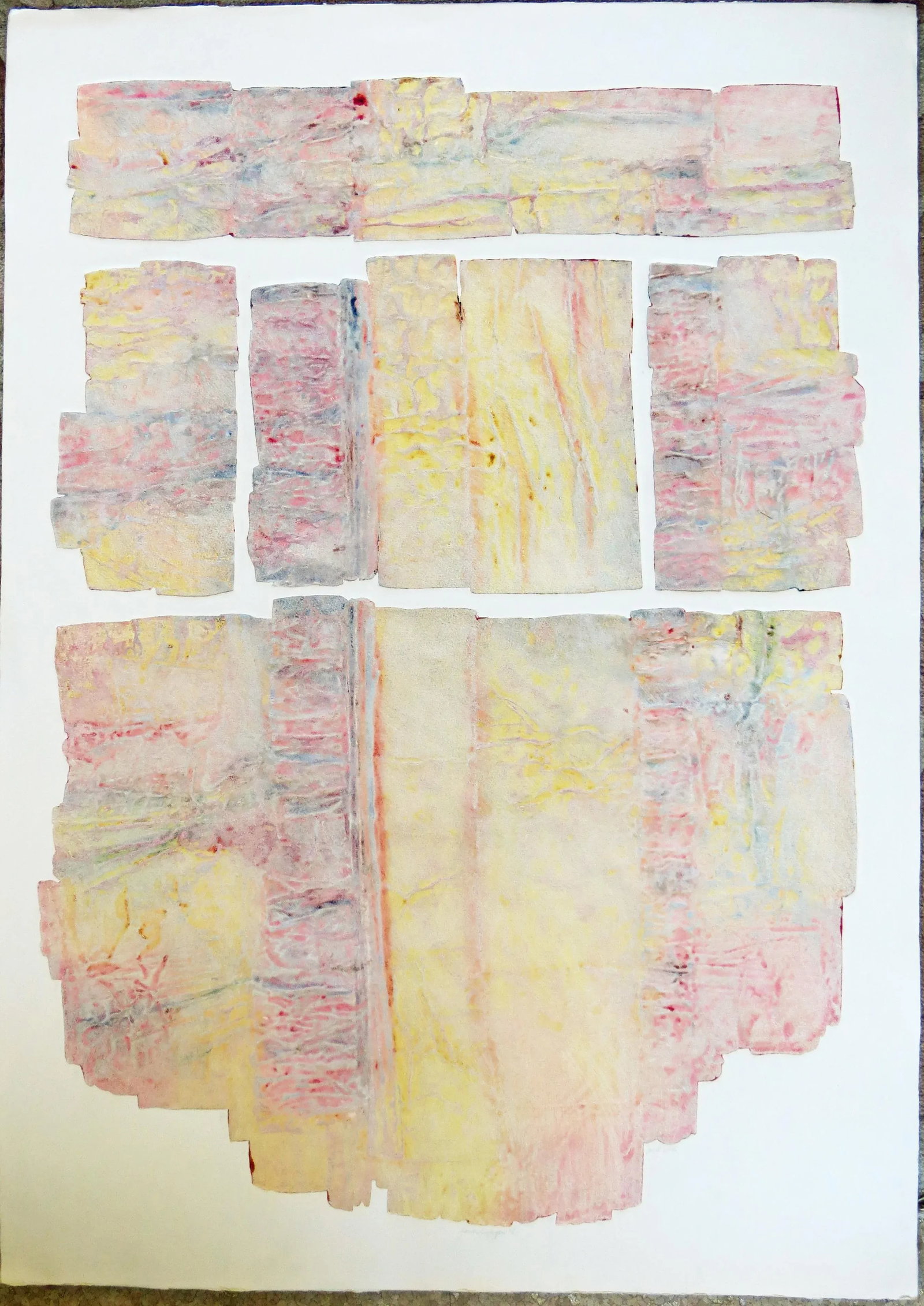 1980s "Lower Canyon IV" Minimalist Monotype by Janet Jones - 9