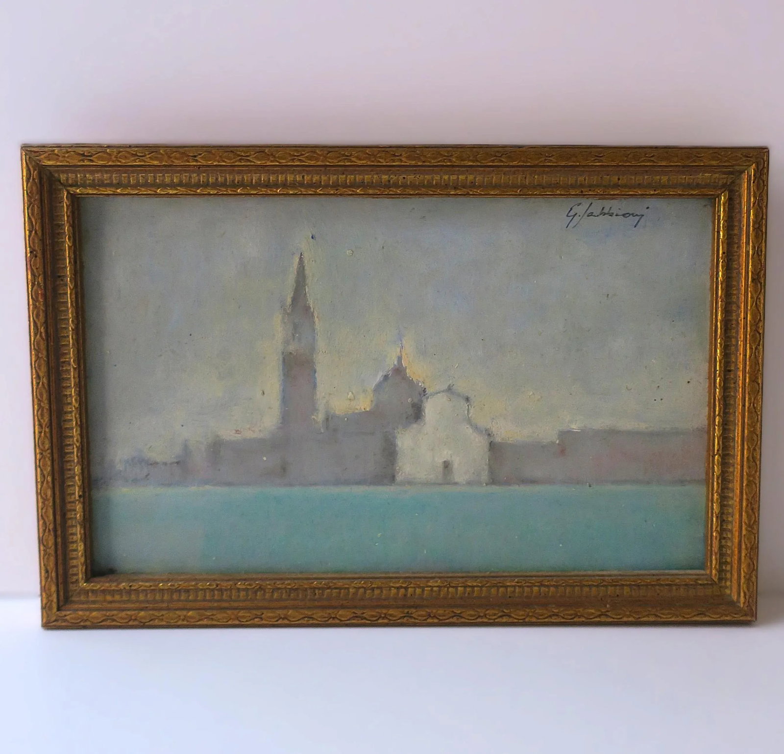Italian Artwork Painting of Venice, Signed, Circa Late-20th Century - 2