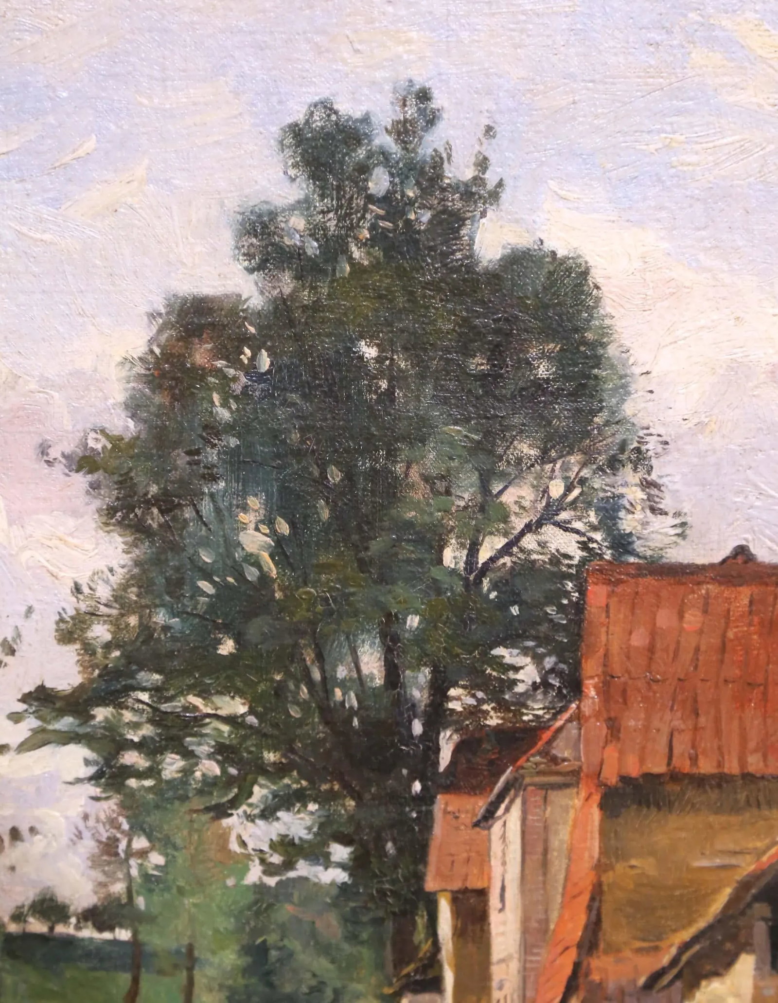 19th Century Oil on Canvas Painting "Paysanne Sur Un Chemin" Signed Edmond Yon - 8