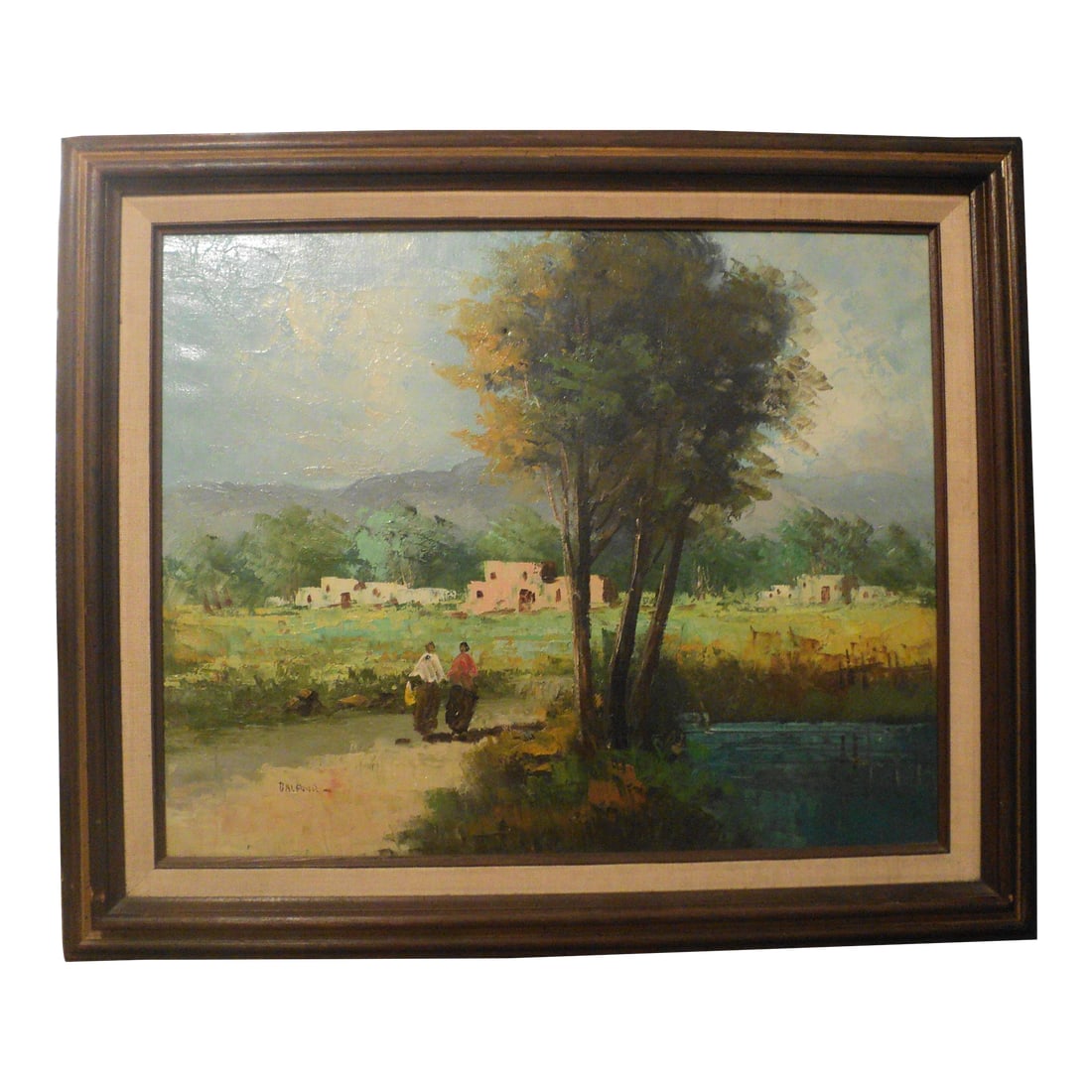 Vintage Landscape Painting Signed Balfour: Vintage Landscape Painting Signed Balfour. Measures "21 x "25. Overall good average condition commensurate with age and use. Condition: Alterations: Original Condition Unaltered Imperfections: Some