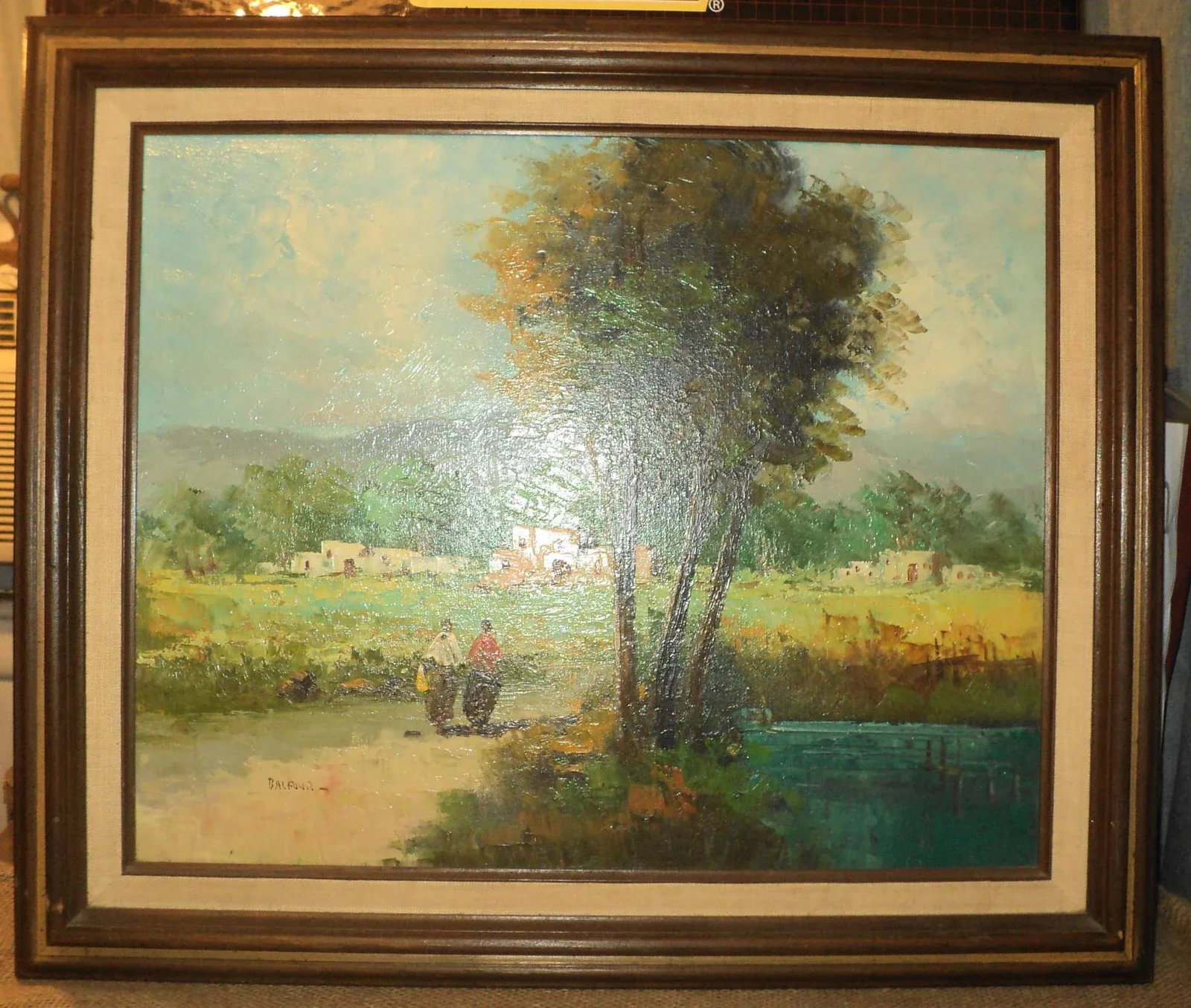Vintage Landscape Painting Signed Balfour - 2