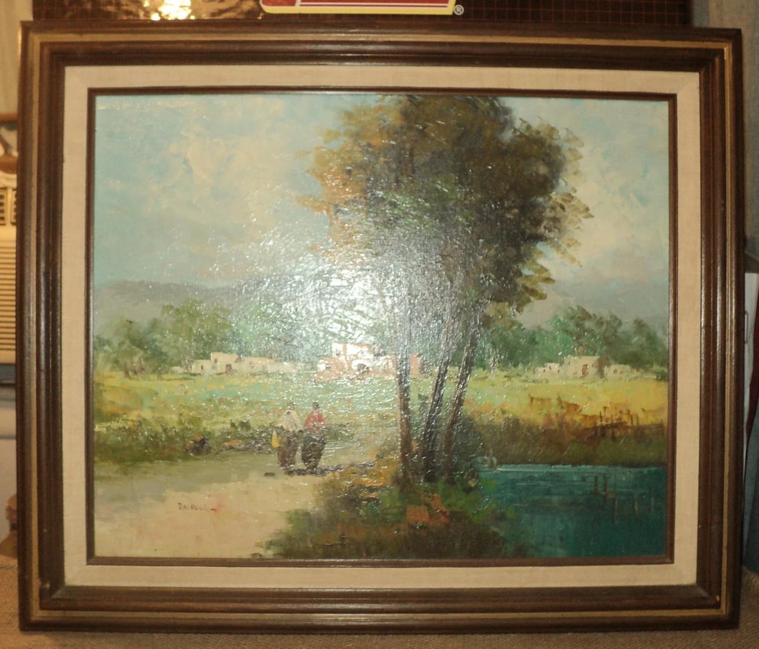 Vintage Landscape Painting Signed Balfour - 6