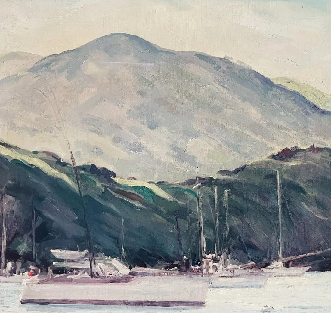 1970s T Paddock Impressionist Nautical Coastal Seascape Signed Oil on Canvas, Framed - 4